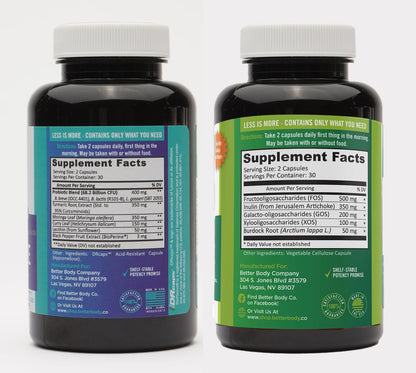 Better Body Co. Slim Gut Bundle | Prebiotics and Probiotics for Women - Bloating Relief Better Body Co.US supplements