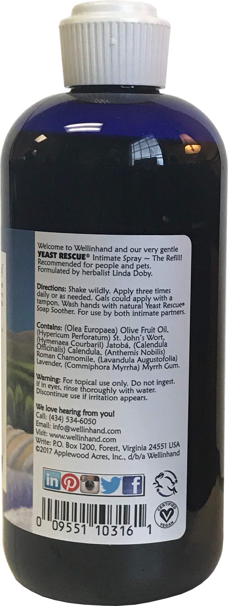 Yeast Rescue® Treatment 16 fl.oz. Refill - Economy Size Well-In-HandAu supplements