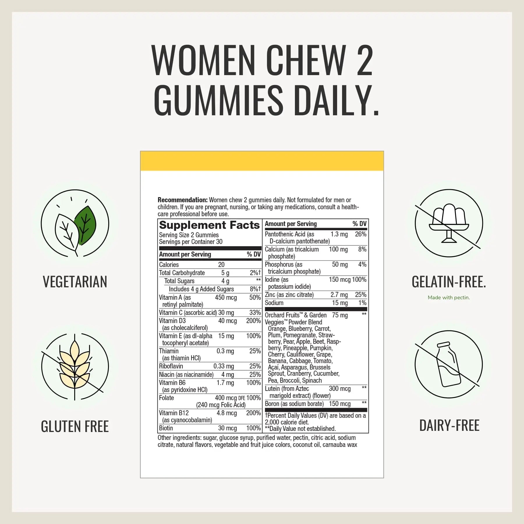 Nature's Way Alive! Women’s and Men’s 50+ Gummy Multivitamins, B-Vitamins, Delicious Flavors Nature's WayAu supplements