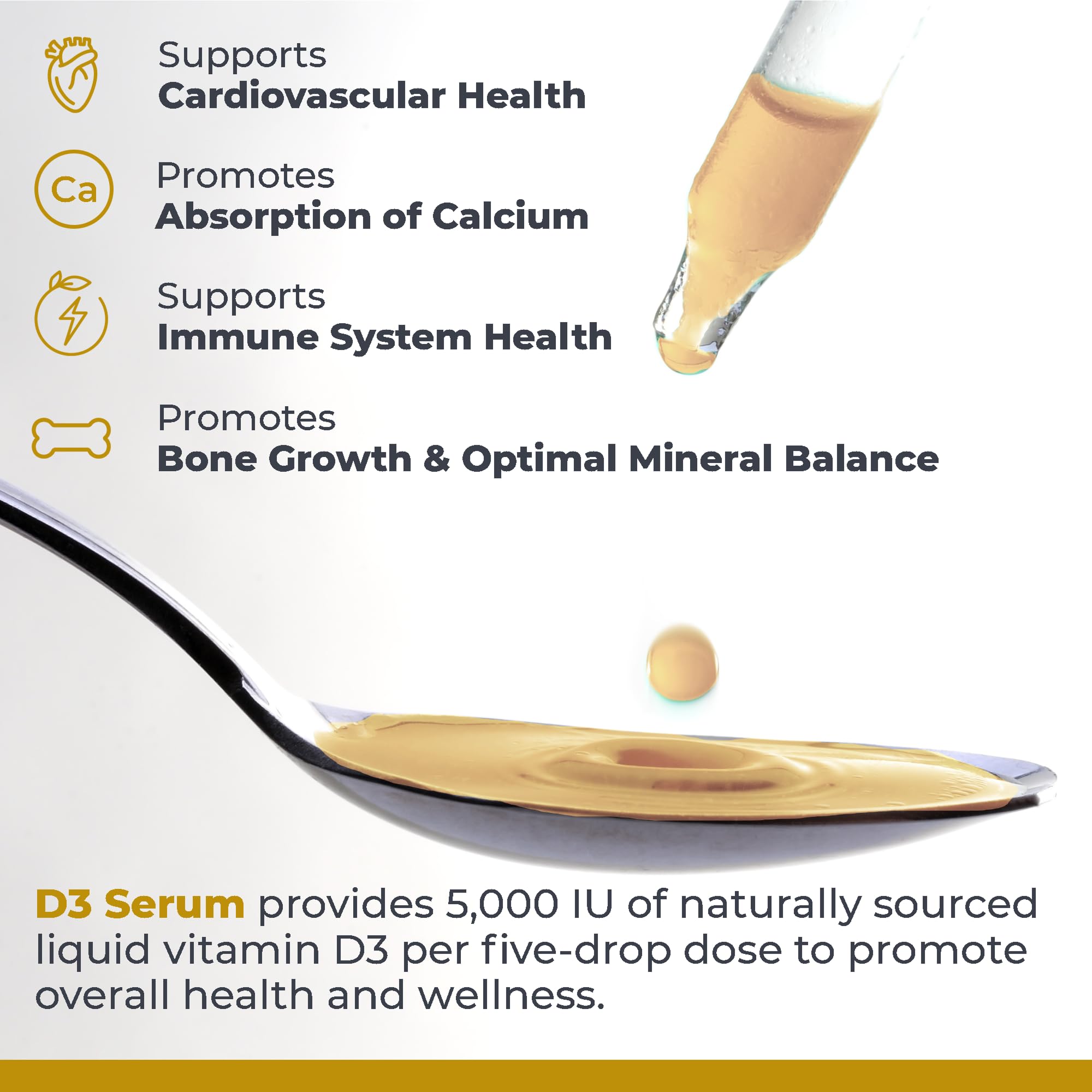 Premier Research Labs Vitamin D3 Serum - Liquid Vitamin D Oil Drops for Adults, Liquid Vitamin D3 5000 IU, Sublingual Vit D3 Liquid - 0.43 fl oz Premier Research LabsAu supplements