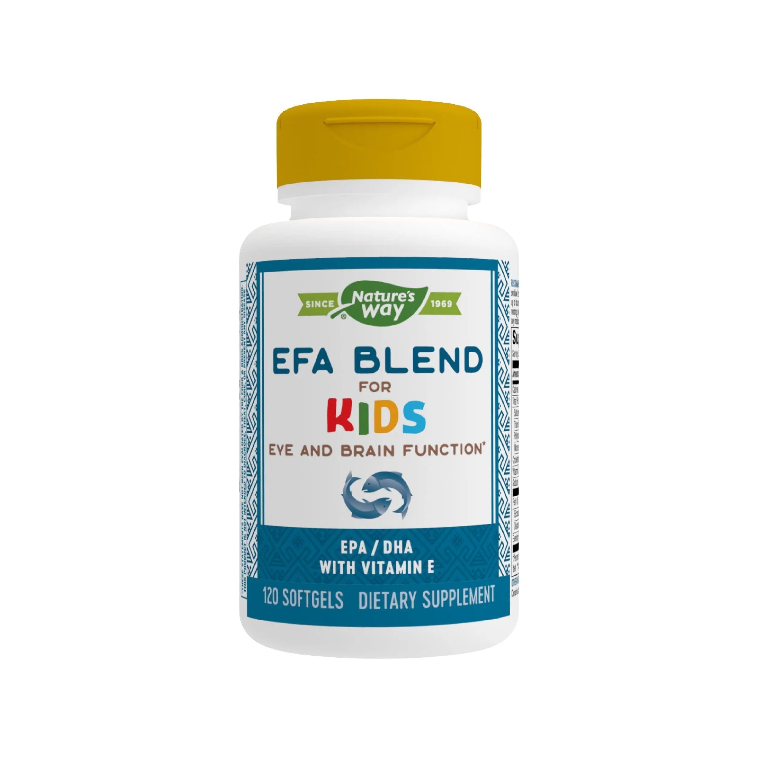 Nature's Way EFA Blend for Kids with vitamin E, Supports Eye and Brain Function*, 120 Softgels Nature's WayAu supplements