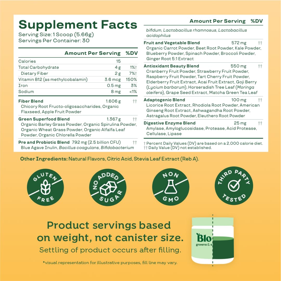 Bloom Nutrition Superfood Greens Powder, Digestive Enzymes with Probiotics and Prebiotics, Gut Health, Bloating Relief for Women, Chlorella, Green Juice Mix with Beet Root Powder, 30 SVG, Mango Bloom NutritionAu supplements