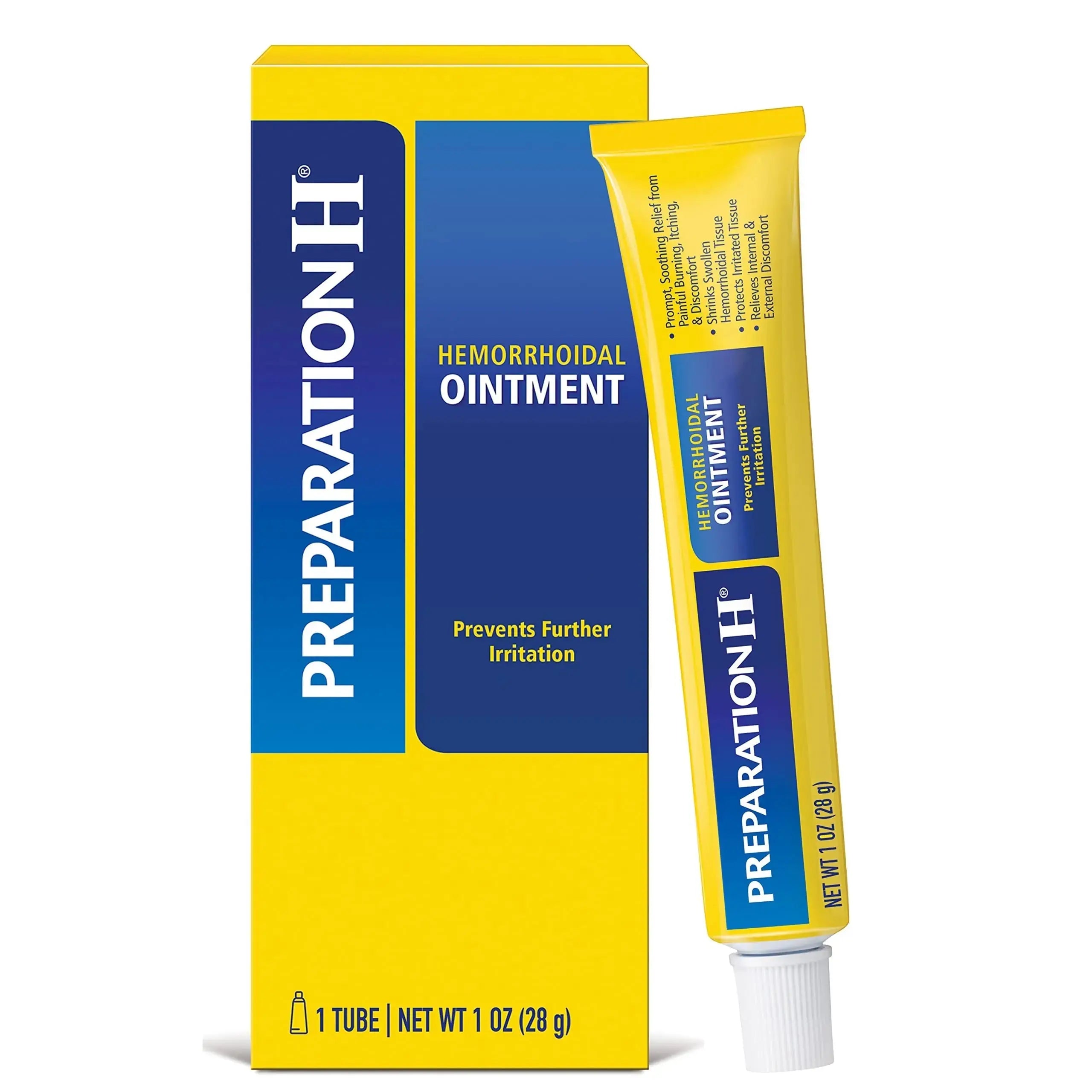 Preparation H Hemorrhoid Ointment, Itching, Burning and Discomfort Relief - 1 Oz Tube Preparation HAu supplements