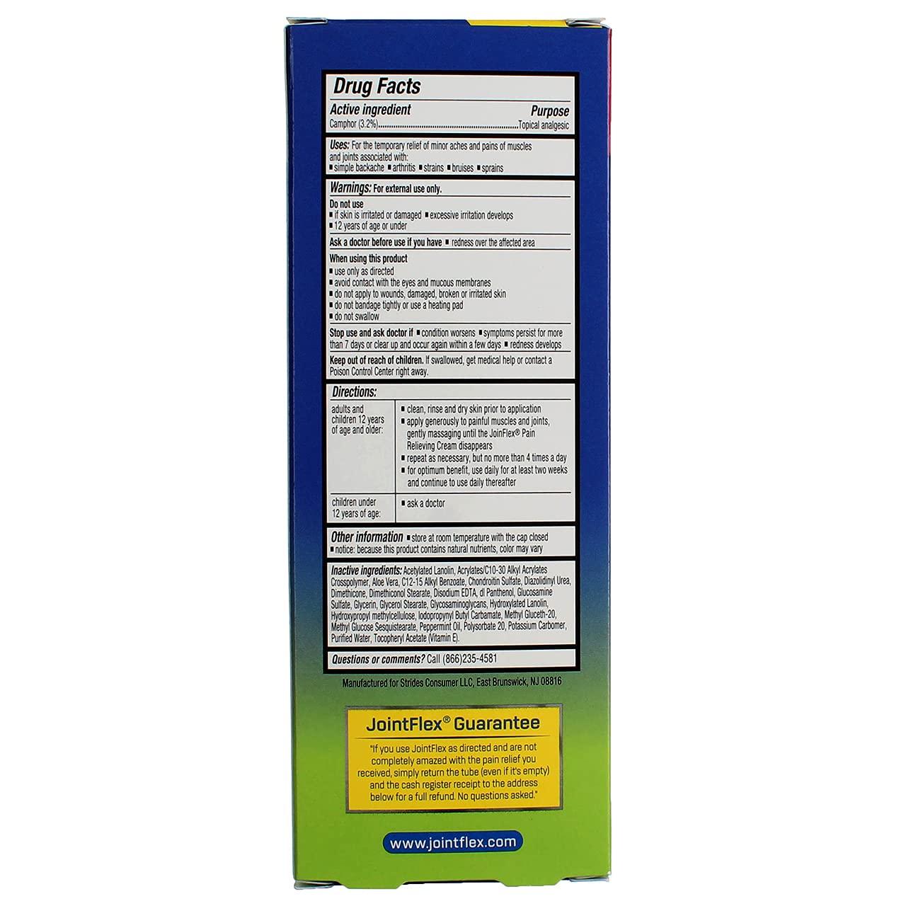 JointFlex Pain Relieving Cream 4 oz (Pack of 5) JointFlexAu supplements