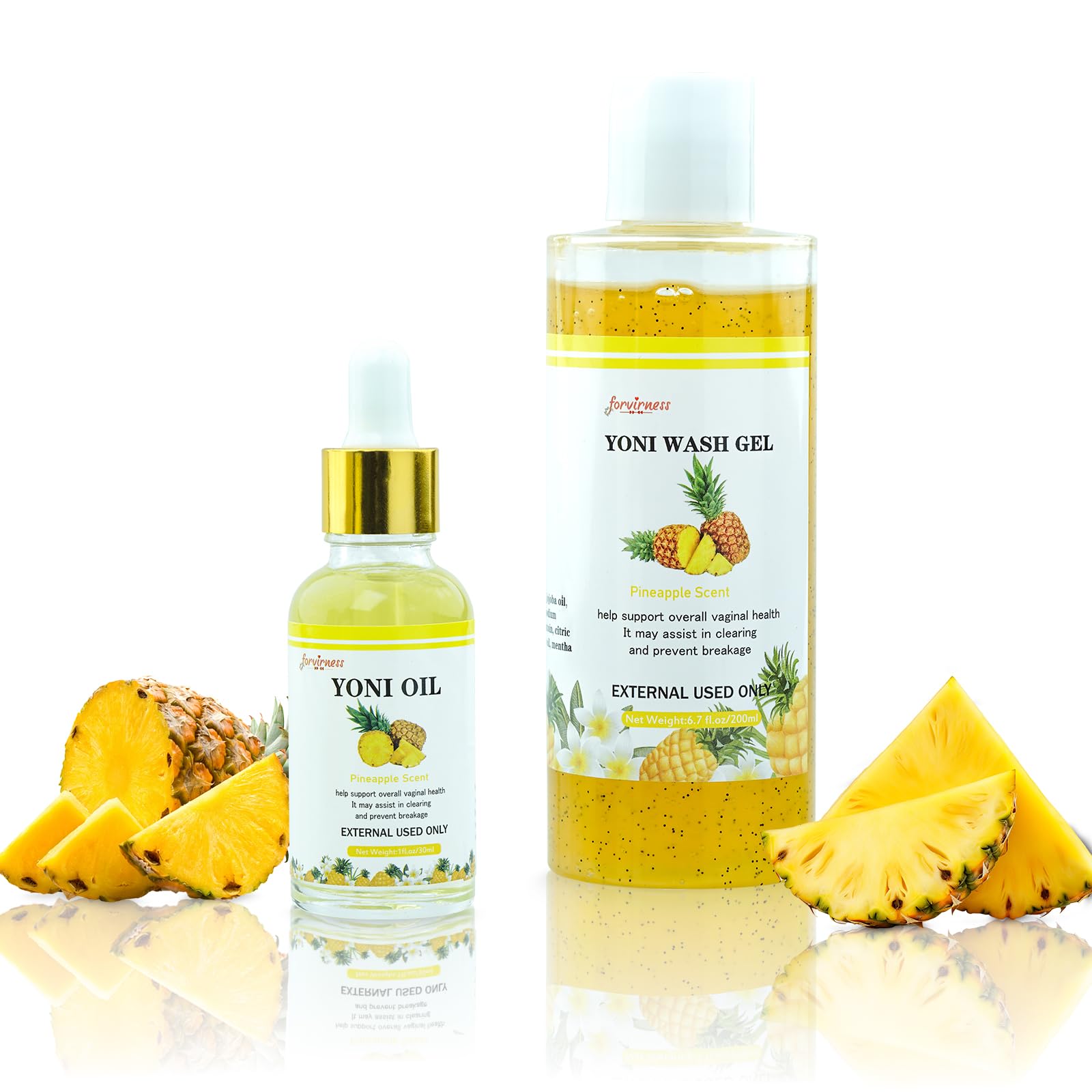forvirness Natural Yoni Wash Yoni Oil Set, Cleanse - Remove Odor - ph Balance Feminine Wash forvirnessAu supplements