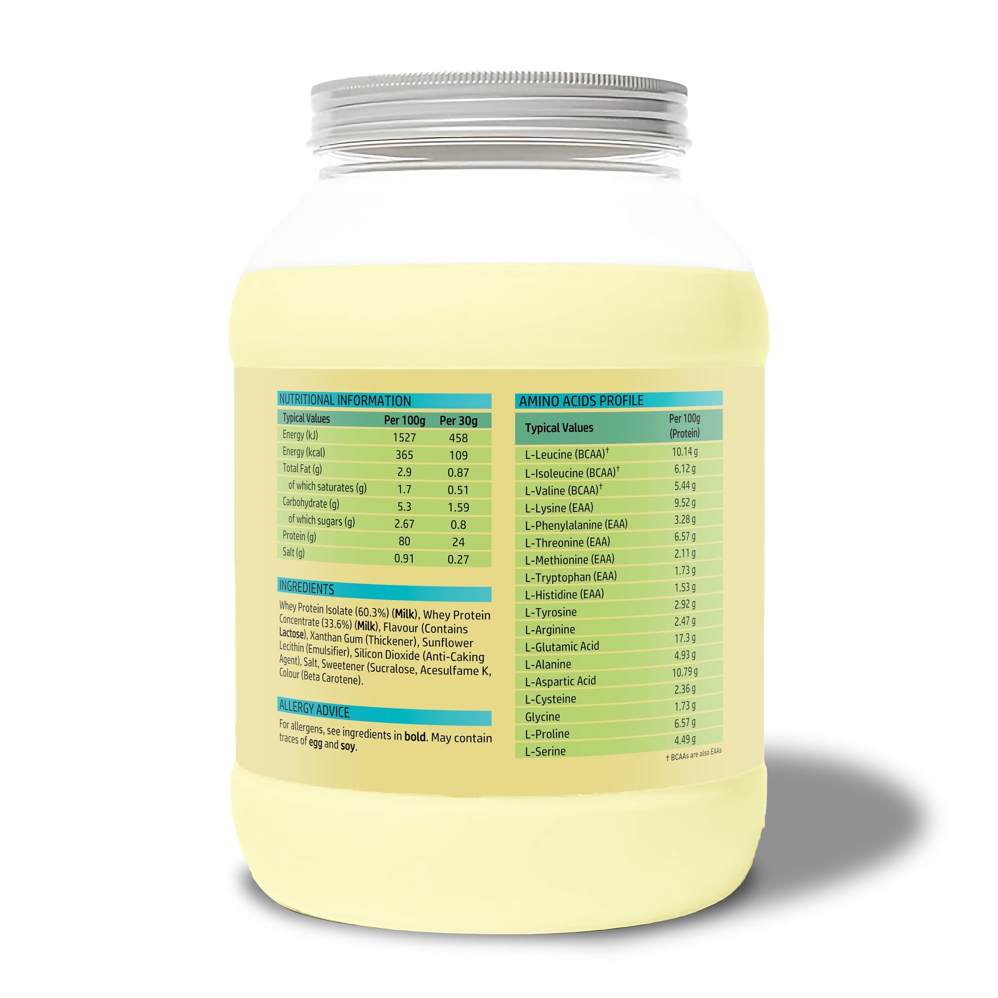 NutriVolv Whey Protein Isolate & Concentrate Powder | Vanilla Flavour 900g | 30 Servings NutriVolvAu supplements
