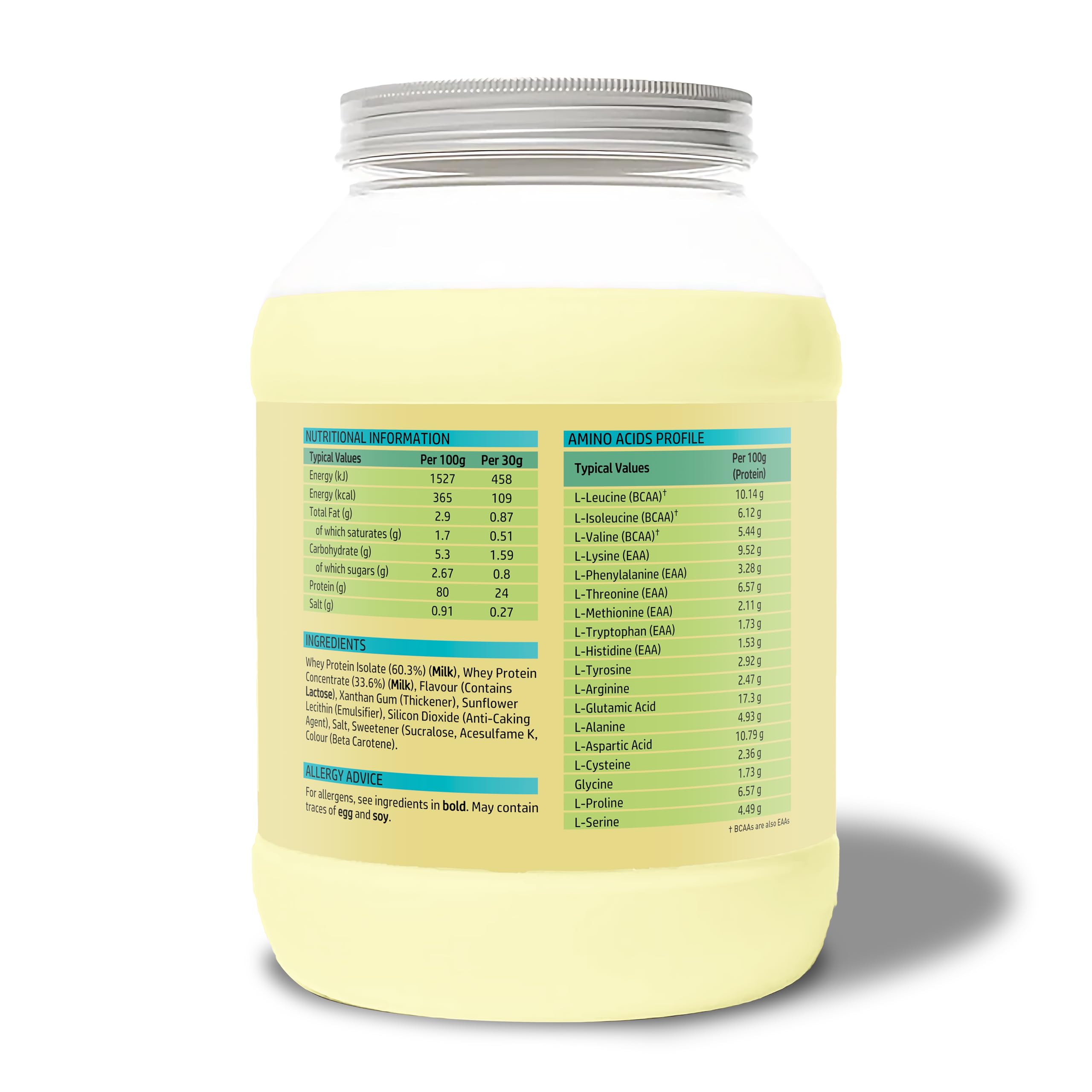 NutriVolv Whey Protein Isolate & Concentrate Powder | Vanilla Flavour 900g | 30 Servings NutriVolvAu supplements
