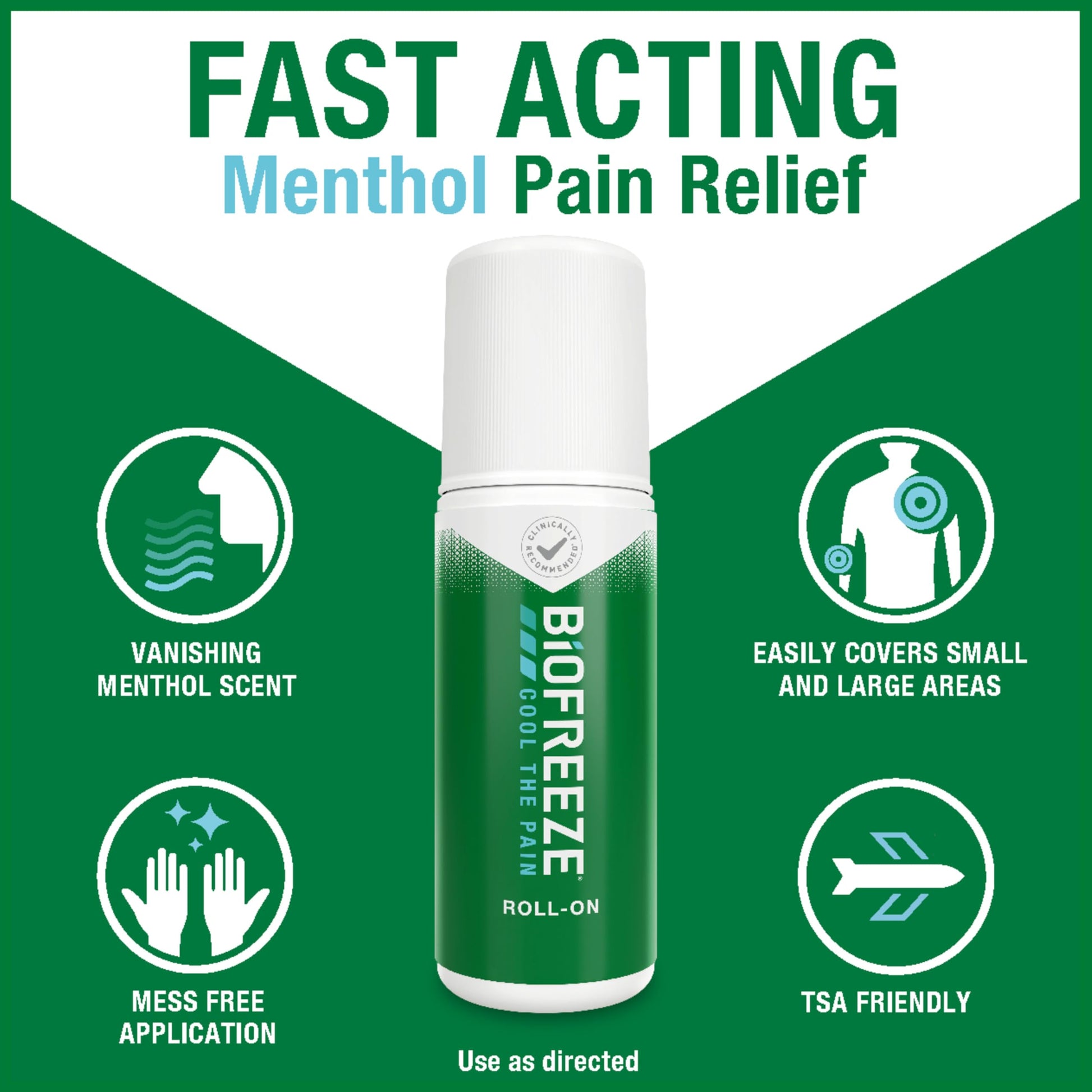 Biofreeze Roll-On Pain-Relieving Gel 3 FL OZ, Colorless (Pack Of 12) Topical Pain Reliever For Muscles And Joints From Arthritis, Backache, Strains, Bruises, & Sprains BiofreezeAu supplements
