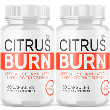 (2 Pack) Citrus Burn Capsules, Official CitrusBurn Pills with All Natural Ingredients, Advanced Citrus Burn for Optimal Health & Wellness Support with Premium Vitamins for Women & Men (120 Capsules) MJOAu supplements