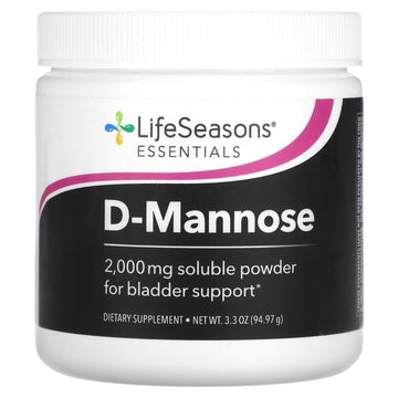 LifeSeasons D-Mannose Powder - Fast-Acting UTI Relief - Urinary Tract Health Supplement - Supports Healthy Levels of Microflora & Eases Bladder Discomfort - 45 Servings LifeSeasonsAu supplements