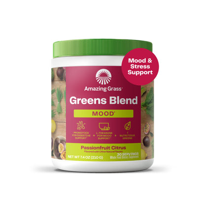 Amazing Grass Greens Blend Mood: Super Greens Powder Smoothie Mix for Mood, Relaxat Amazing GrassUS supplements
