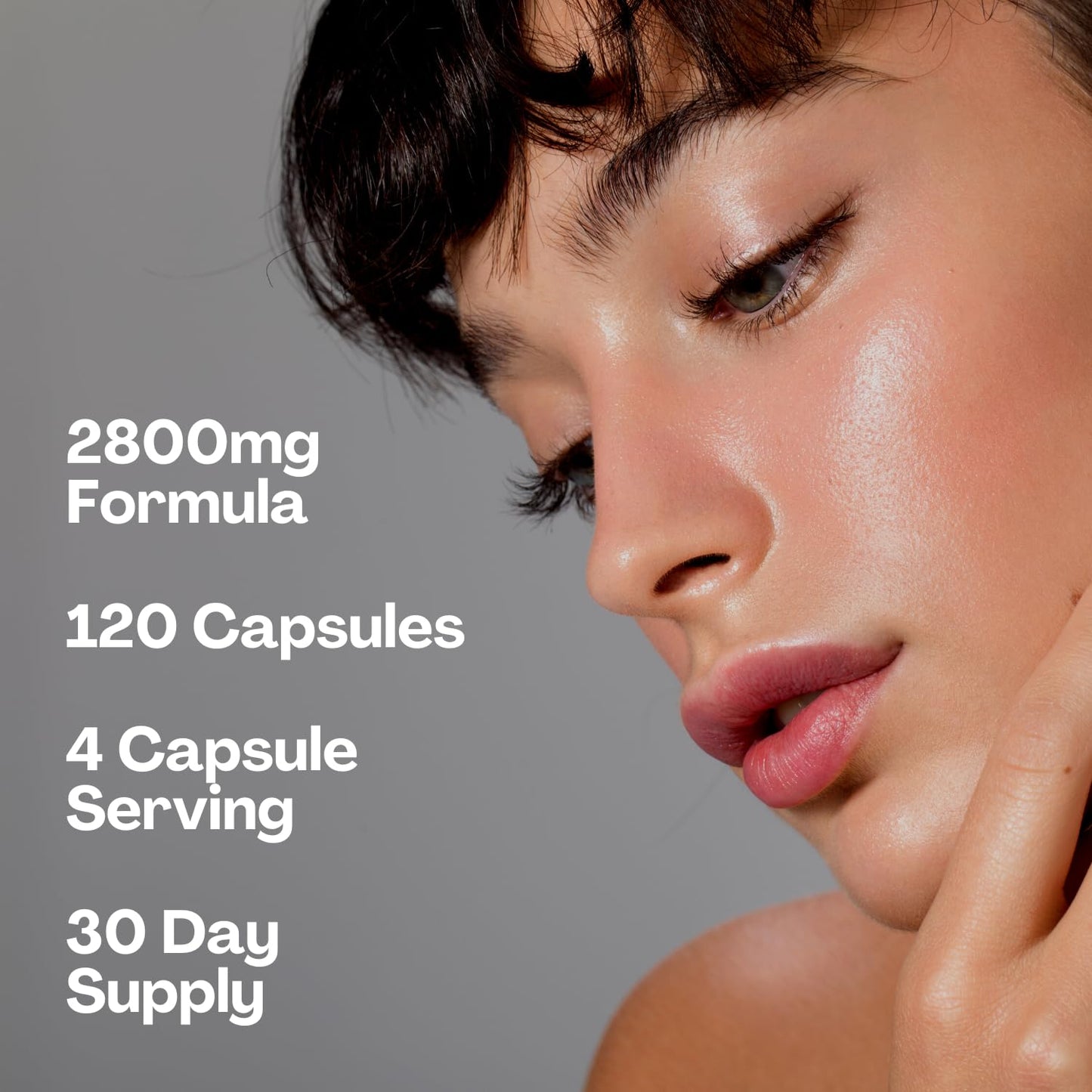 2800mg Marine Collagen Capsules – Highest Strength Type 1 Hydrolysed Collagen with Hyaluronic Acid and Vitamin C Miracle GreensUS supplements