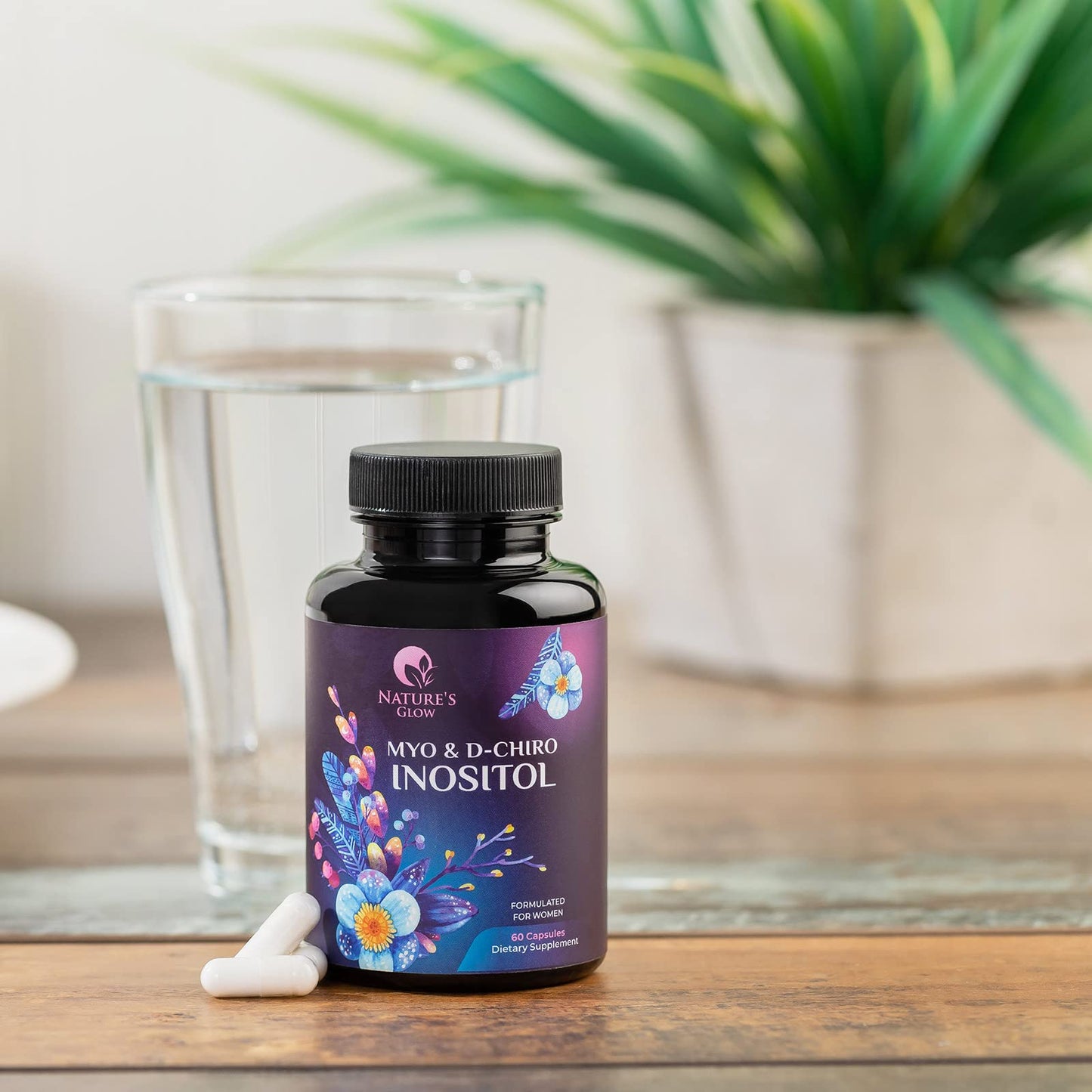 Myo-Inositol & D-Chiro Inositol Blend - 30 Day Supply, Premium 40:1 Ratio, Hormone Sup Nature's GlowUS supplements
