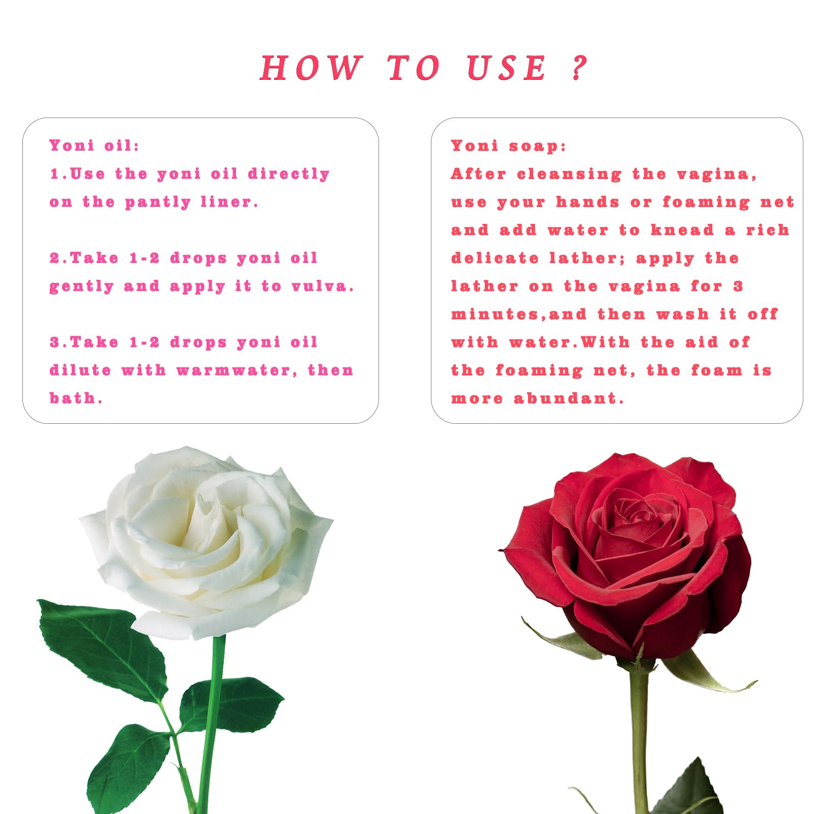 2Pcs Strawberry Yoni Bars and Yoni Oil Set for Feminine Wash, Yoni Wash for Cleanse Vaginal Balance PH tovaginshAu supplements