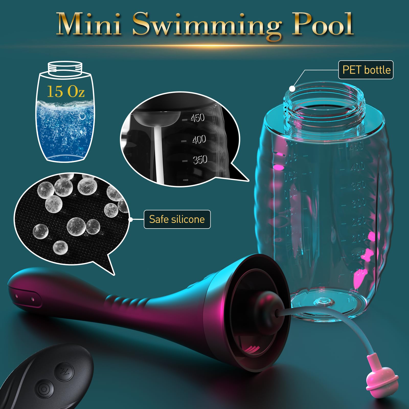 15oz Electric Enema Bulb -Remote Anal Douche, 3 Enema Speeds,Bendable Enema Douche SEXY SLAVEAu supplements