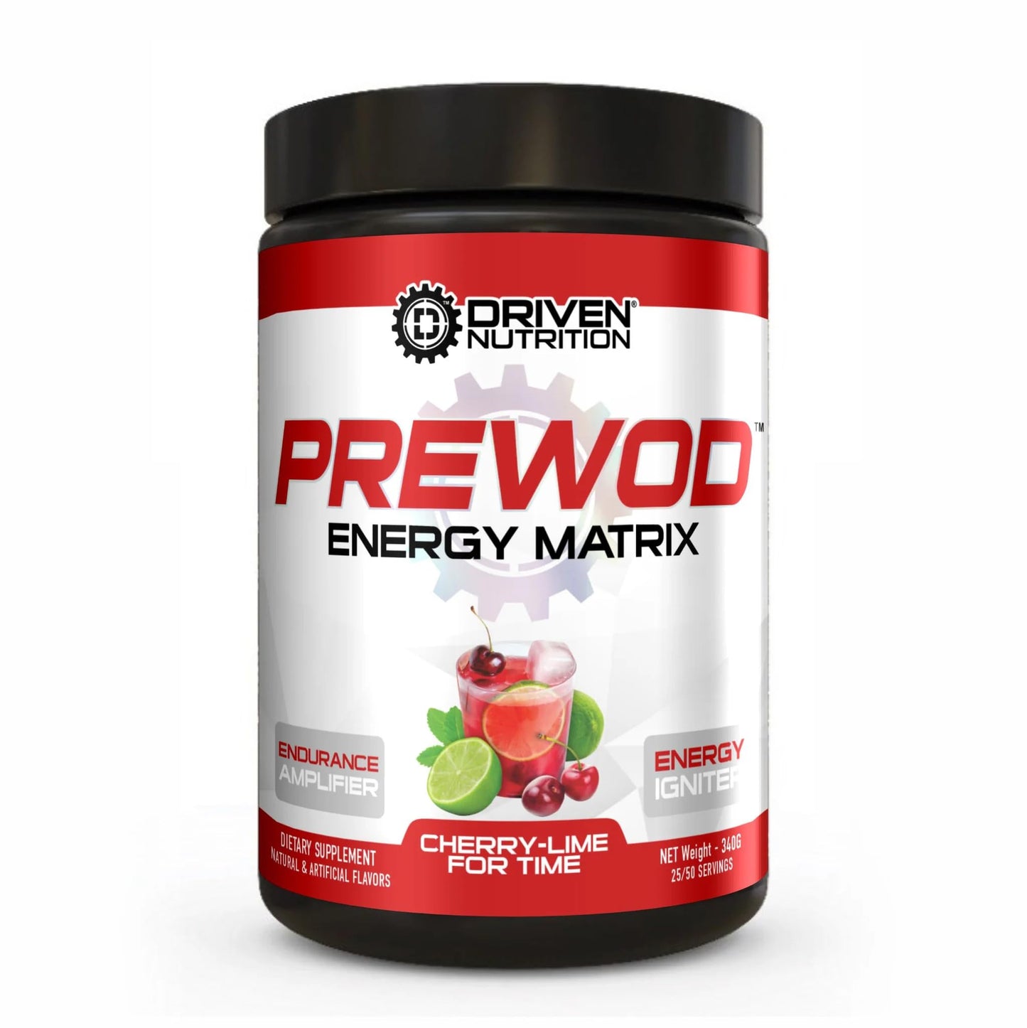 Driven PREWOD Energy Matrix, 50 Servings - Pre-Workout Supplement with Caffeine Driven NutritionUS supplements