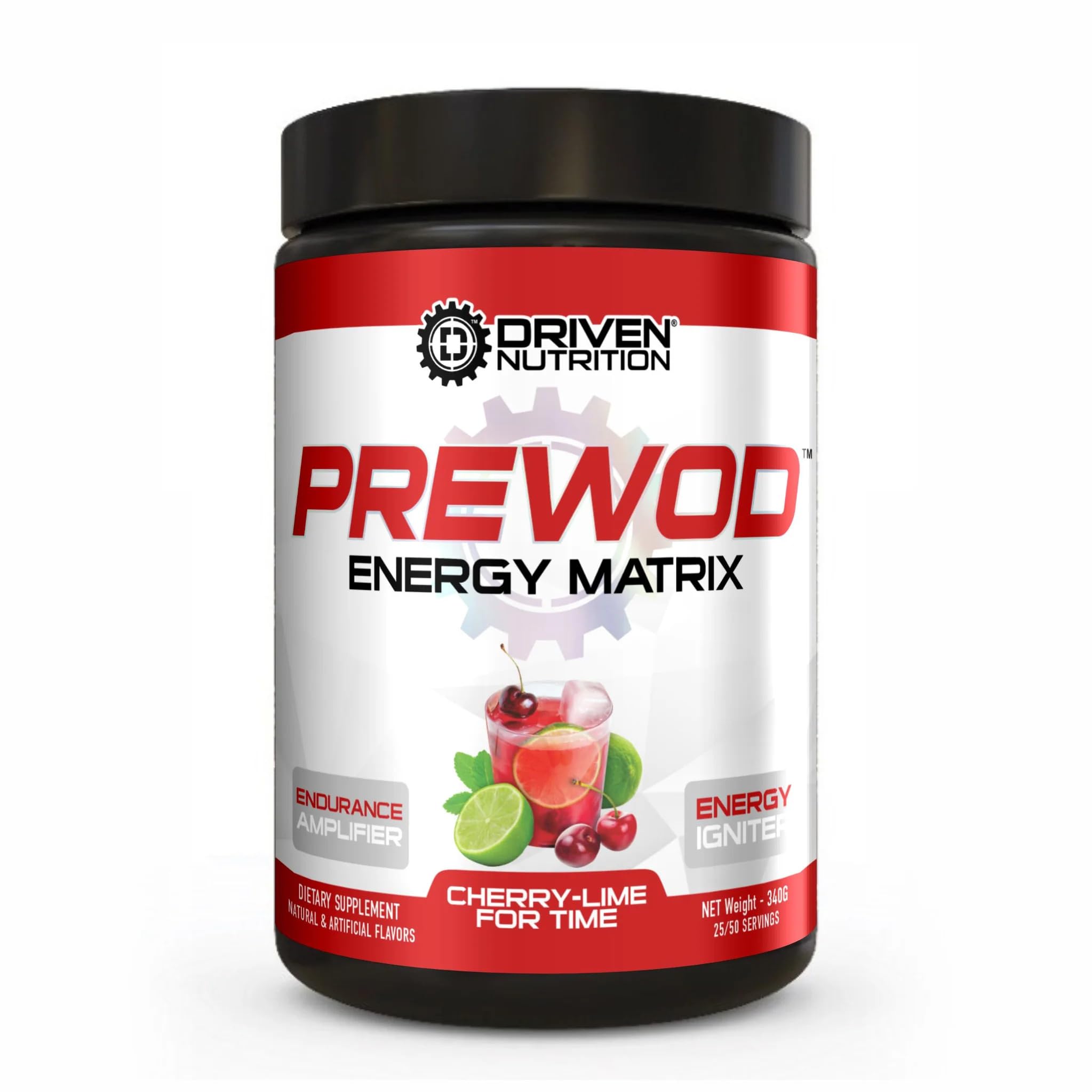 Driven PREWOD Energy Matrix, 50 Servings - Pre-Workout Supplement with Caffeine Driven NutritionAu supplements