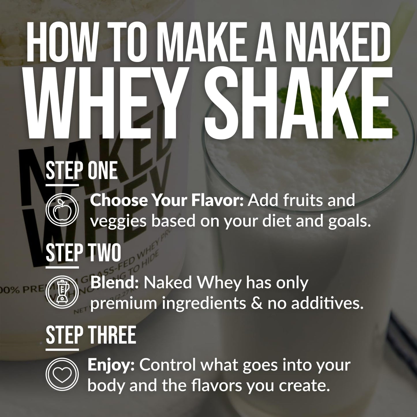 NAKED Whey Protein Powder (Chocolate PB, 2 LB) NAKEDUS supplements