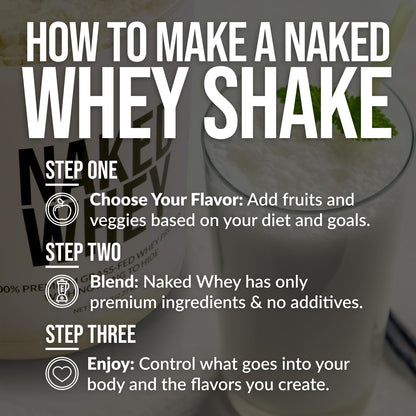 NAKED Whey Protein Powder (Chocolate PB, 2 LB) NAKEDUS supplements