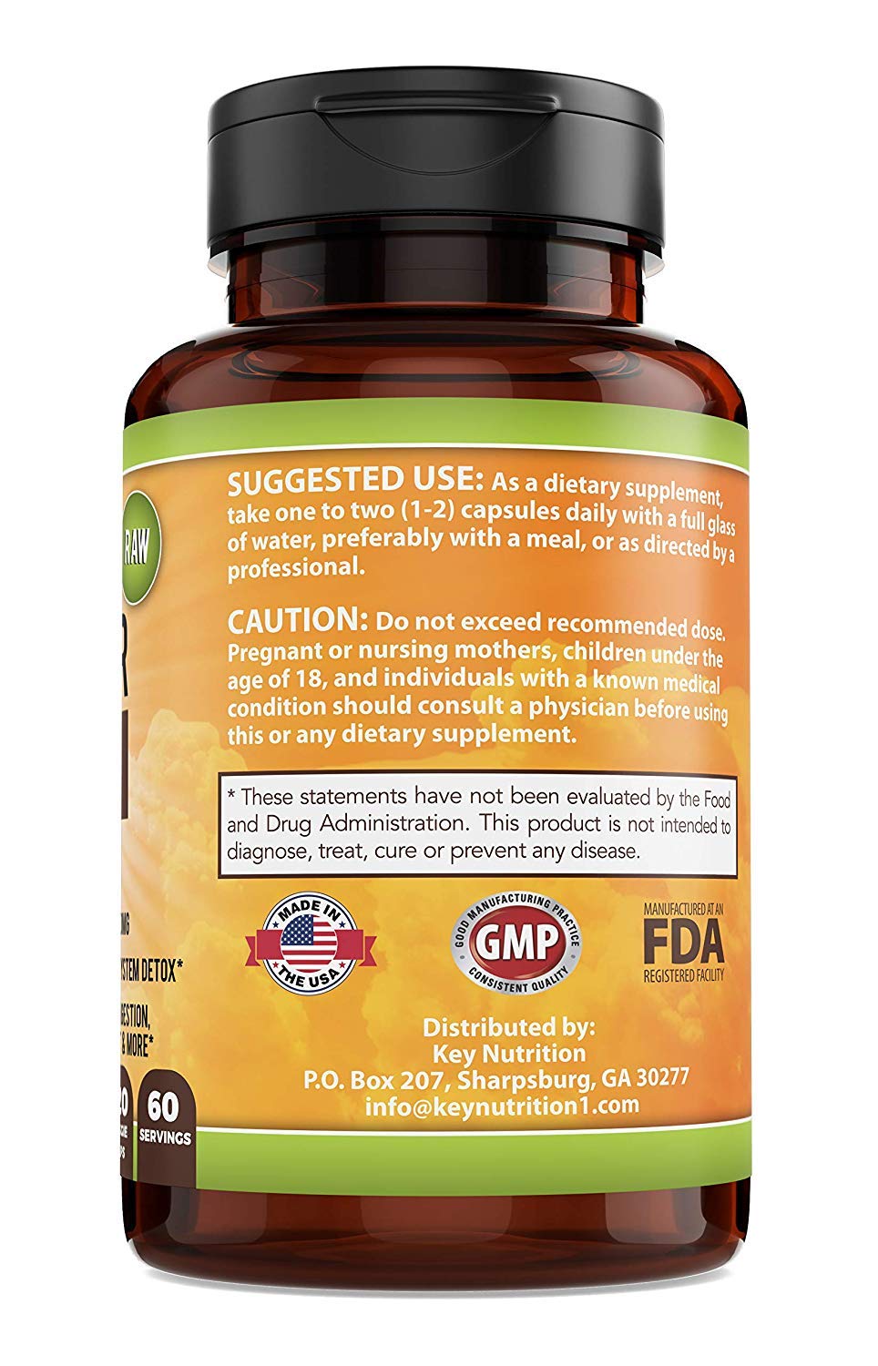 Apple Cider Vinegar 1500mg, 100% Organic, Pure & Raw - Healthy Digestion Key NutritionUS supplements