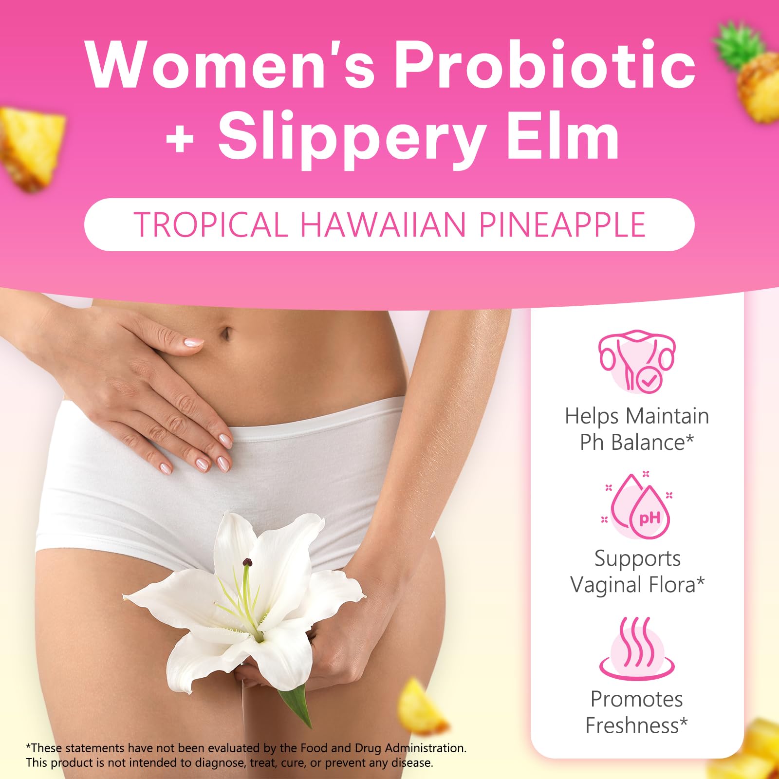 Beyxdu Probiotics for Women Gummies with Slippery Elm Feminine Balance Gummies for Women Vaginal Probiotics with Prebiotics & Lactobacillus Probiotic Blend Vaginal Odor & Vaginal Flora 60Gummy BeyxduAu supplements
