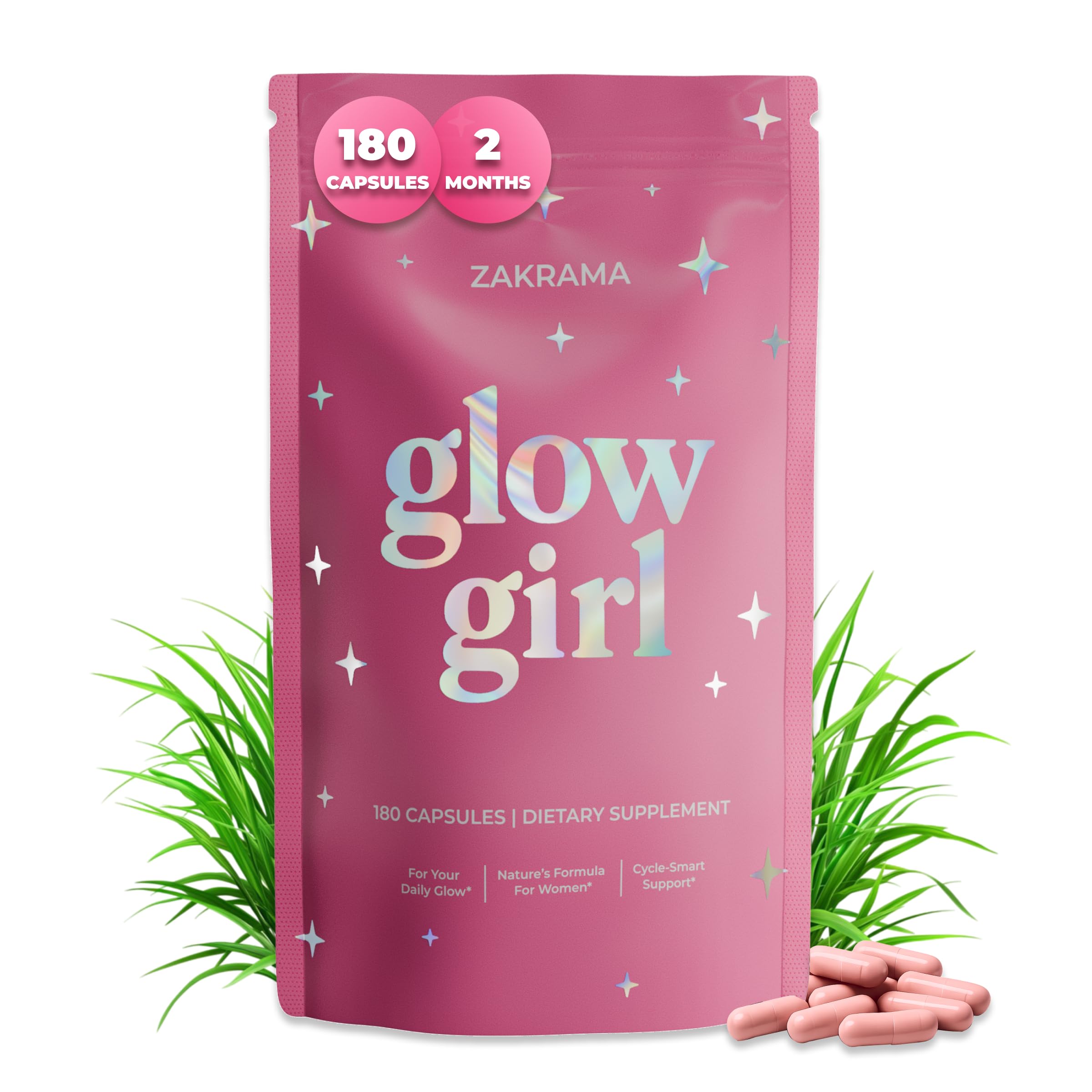 Beef Organ Supplement for Women – Grass-Fed Beef Liver, Ovary, Uterus & Organ Complex for Hormone Balance, Energy & PMS Support – Pasture-Raised + Vitamin C – 180 Capsules | Glow Girl | Zakrama ZakramaAu supplements