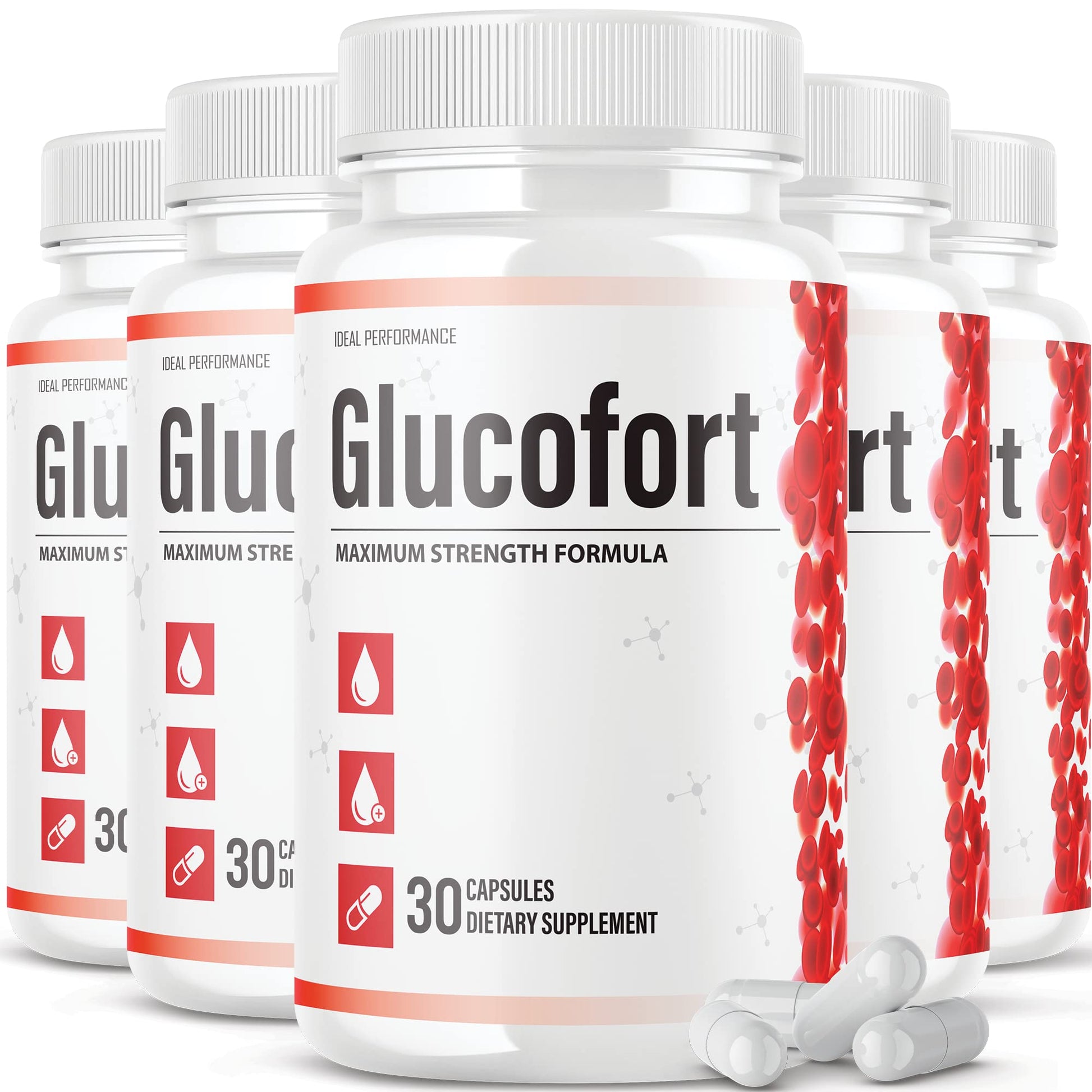 IDEAL PERFORMANCE (Official) Glucofort Formula Supplement (5 Pack) IDEAL PERFORMANCEUS supplements