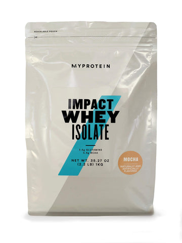 Myprotein Impact Whey Isolate - Mocha, 2.2 Lbs (40 Servings) MyproteinUS supplements