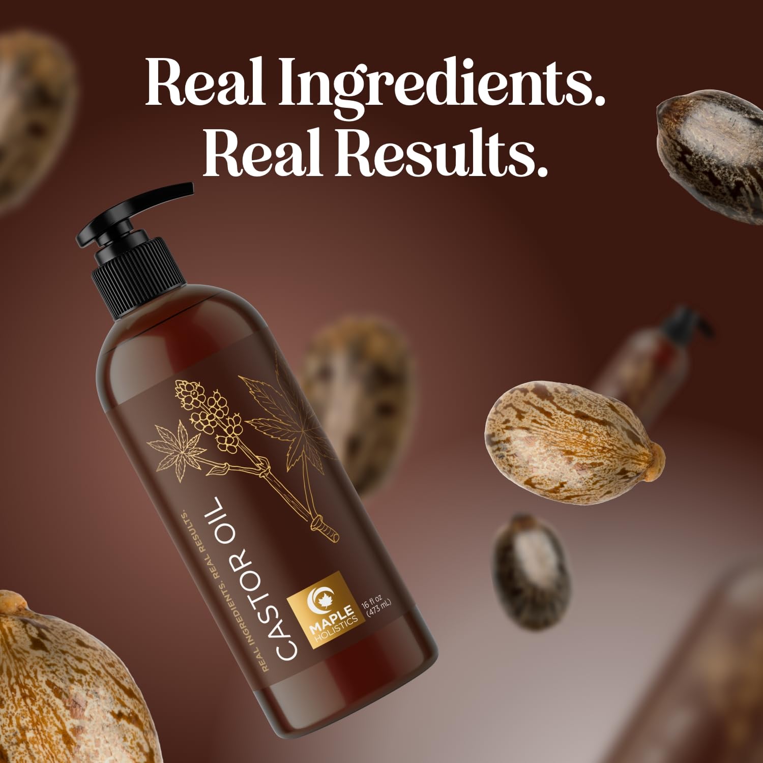 Pure Castor Oil for Body & Skin Care Great for Wraps & Compresses - Castor Oil for Hair Skin Maple HolisticsAu supplements