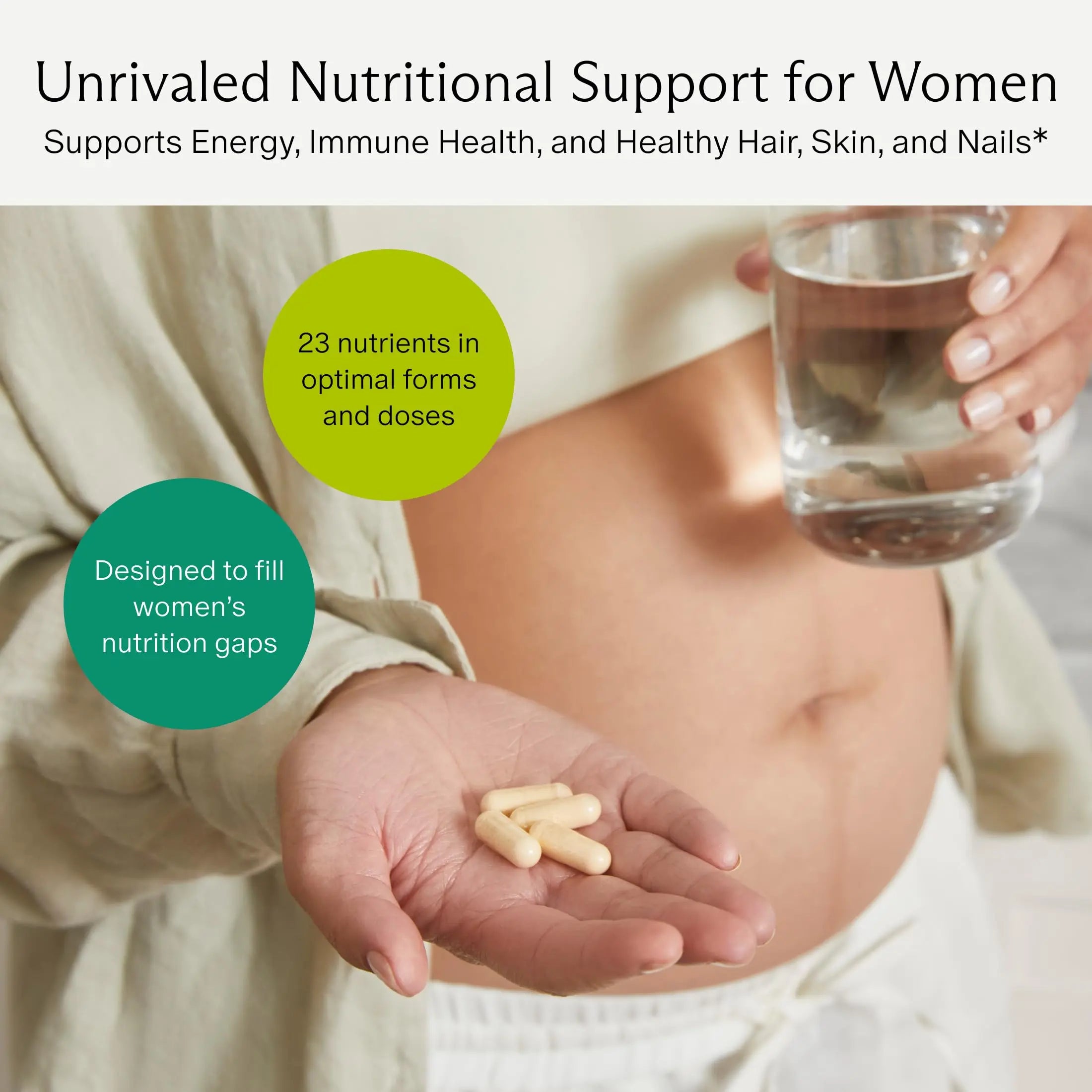 Needed. Multivitamin for Women with 23 Vitamins, Minerals and Antioxidants - Daily Womens Multivitamin Needed.Au supplements