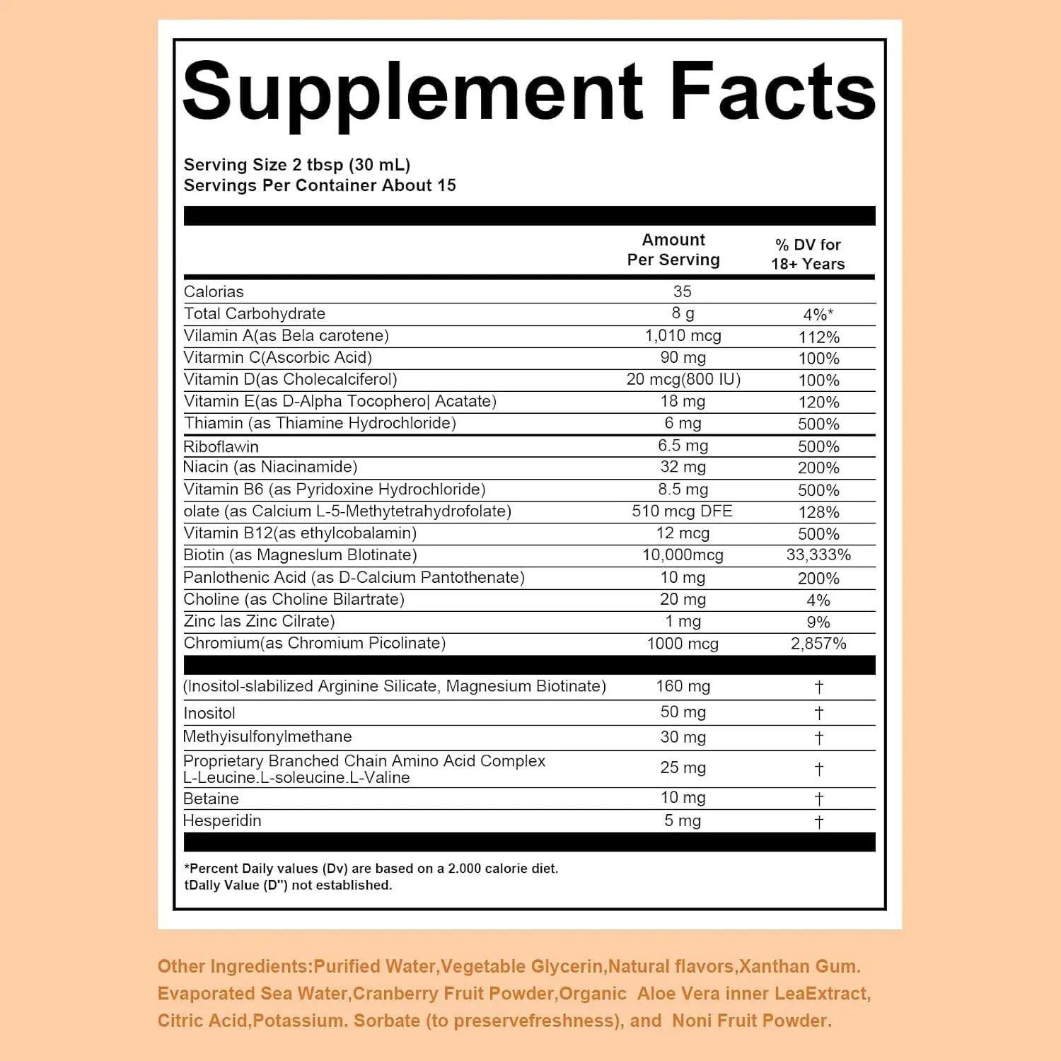 Zeniber MaayRuth Multivitamins Hair Growth| Liquid Multivitamin for Hair Growth | Biotin 10000mcg | Hair & Skin Support Supplement | ZeniberAu supplements