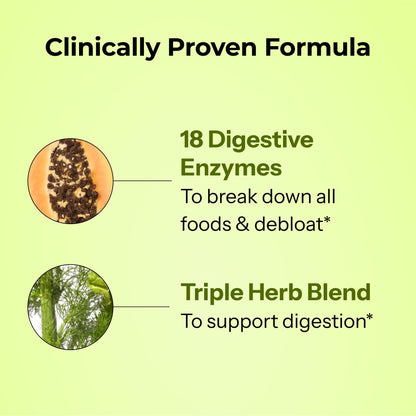 HUM Flatter Me Digestive Enzymes for Women & Men, Digestive Health Bloating Supplement with Ginger & Peppermint Leaf, Fast Acting Anti Bloat Pills Multi Enzyme for Debloating, Vegan, 60 Capsules HUMUS supplements