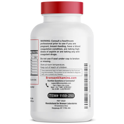Bronson Antarctic Krill Oil 2000 mg with Omega-3s EPA, DHA, Astaxanthin and Phospholipi BronsonUS supplements