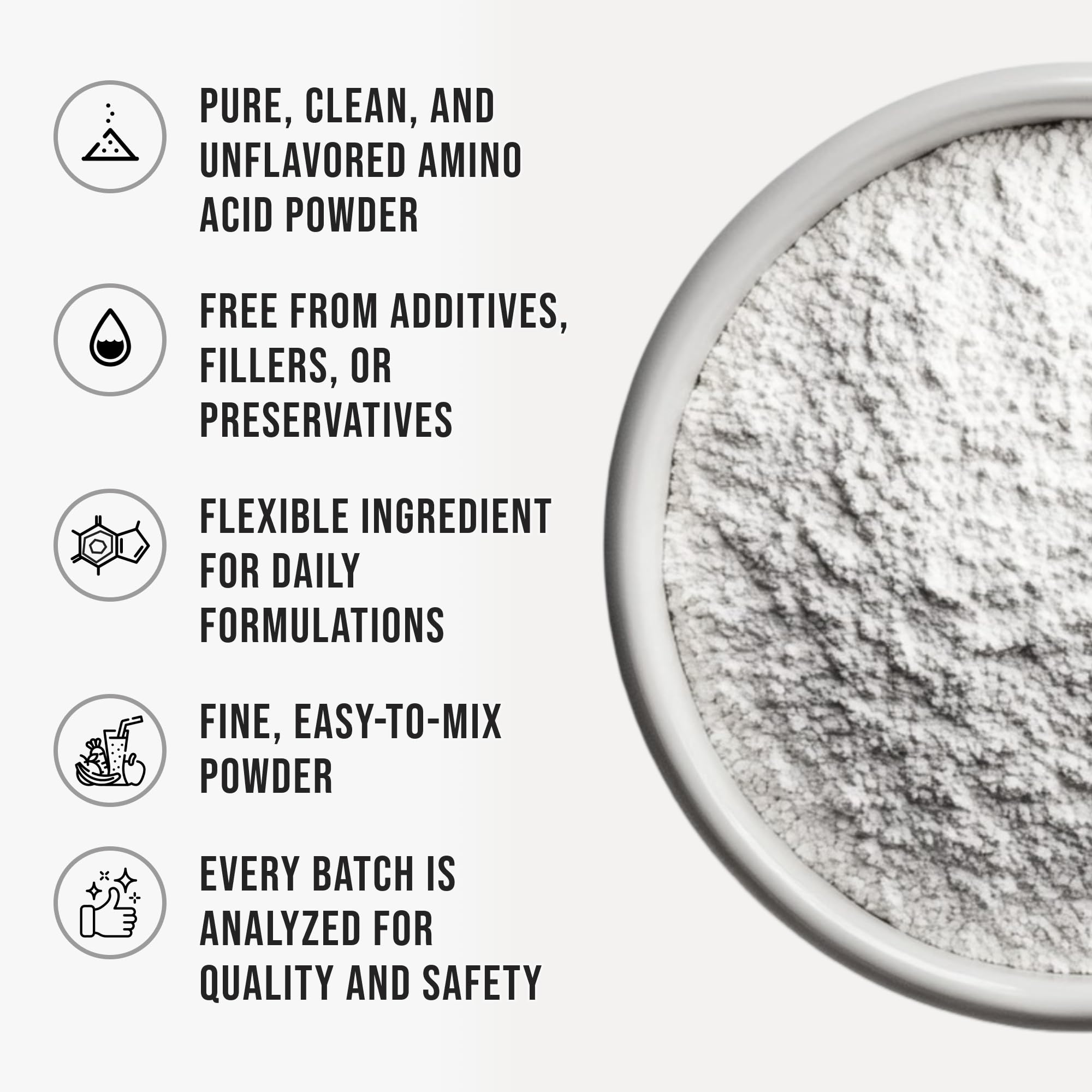Pure L-Theanine Powder Unflavored Amino Acid Supplement Powder from Fine L-Theanine for Smooth Mixing Vegan Friendly Non-GMO No-Additives for Smoothies Drinks and Daily Nutrition Support, 3.2 oz (90g) WHYZAu supplements