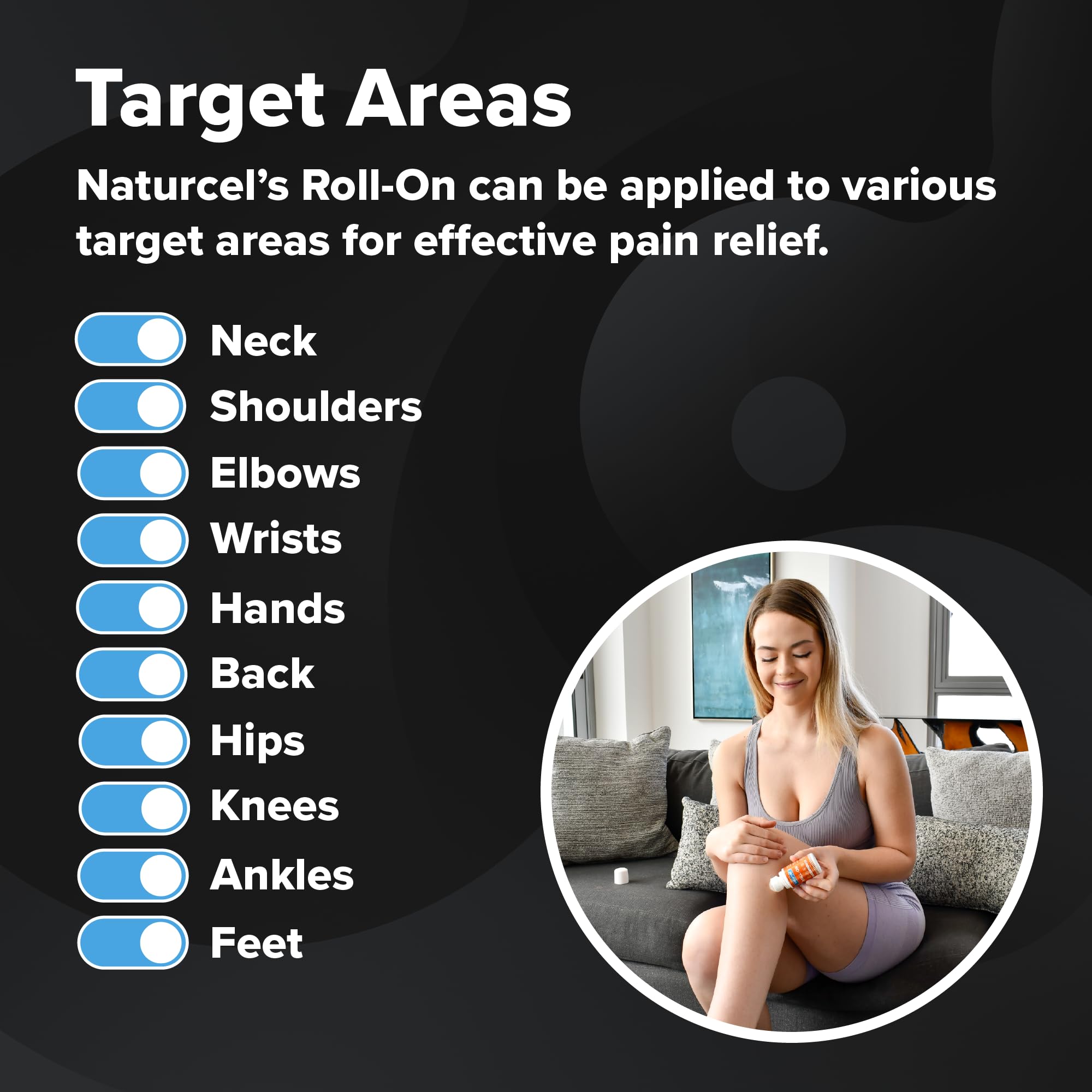 Naturcel Sport Roll-On, 2FL OZ, Topical Reliever for Aches and Pains of Muscles and Joints, Cooling, Fast Acting, Mess Free Massage Roller, Colorless NaturcelAu supplements