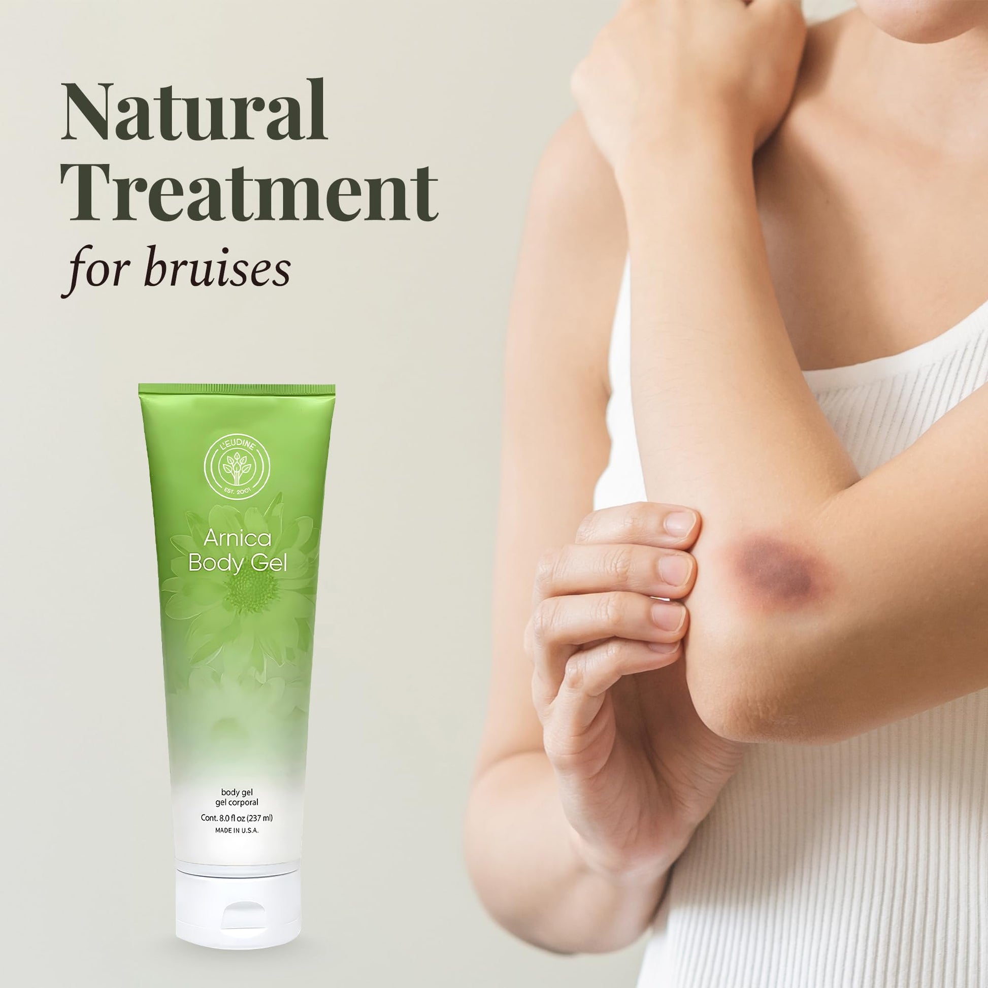 L’EUDINE Arnica Gel – Pack of 3 – Extra Strength for Bruise Relief, Wonder-Plant for Treating Muscle Soreness, Bruising, and Swelling - Fast Absorbing, Natural Formula L'eudineAu supplements