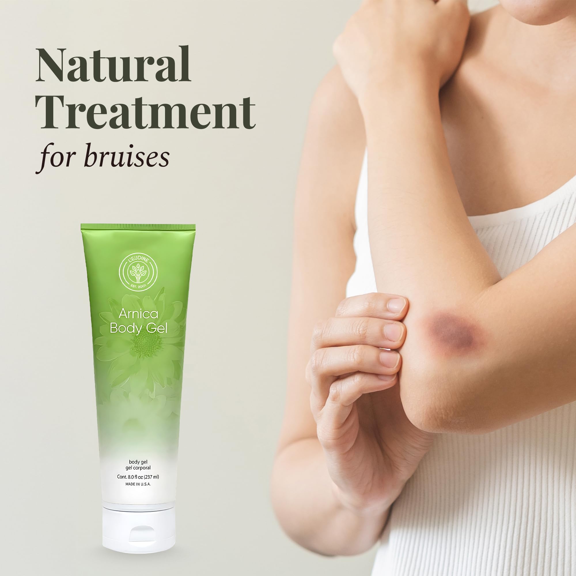 L’EUDINE Arnica Gel – Pack of 3 – Extra Strength for Bruise Relief, Wonder-Plant for Treating Muscle Soreness, Bruising, and Swelling - Fast Absorbing, Natural Formula L'eudineAu supplements