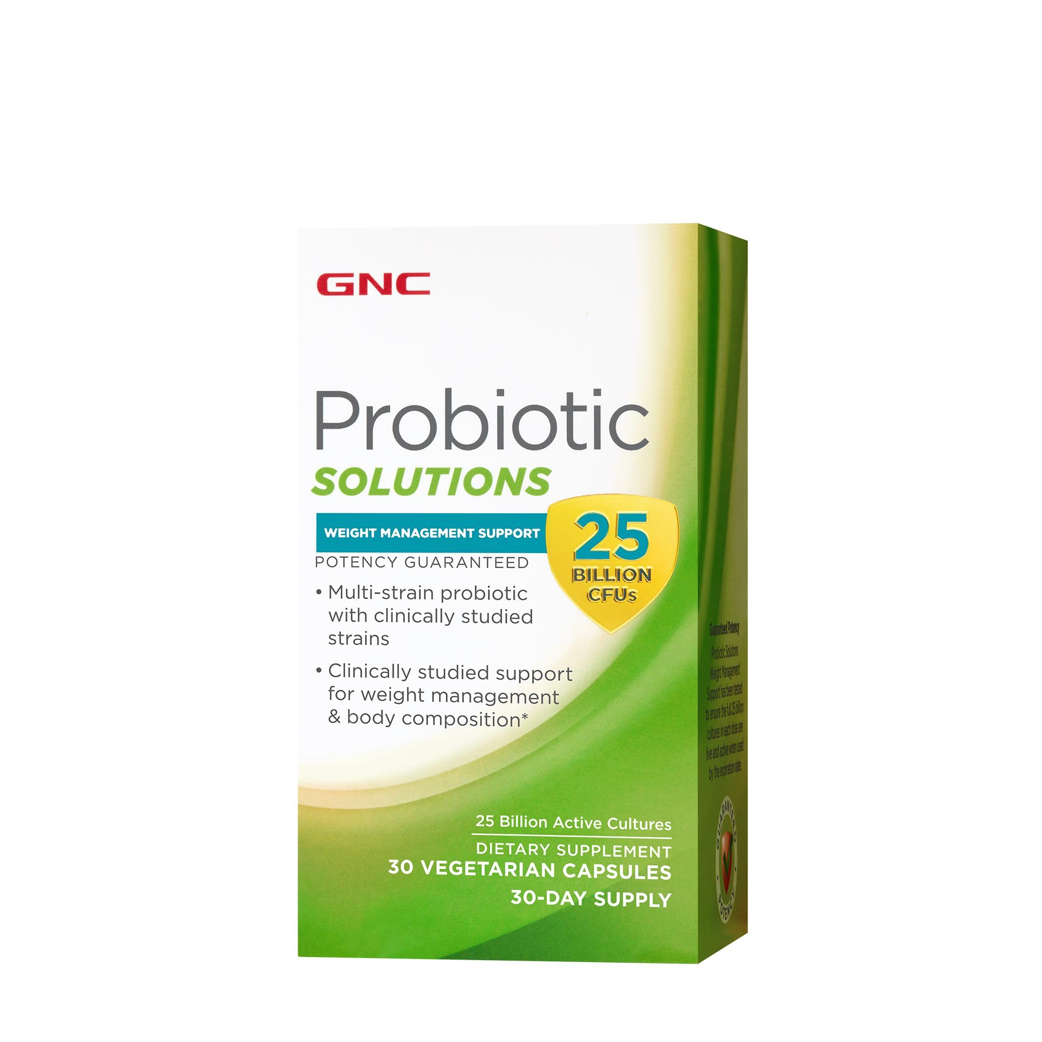 GNC Probiotic Solutions Weight Management Support with 25 Billion CFUs | Contains GNCAu supplements