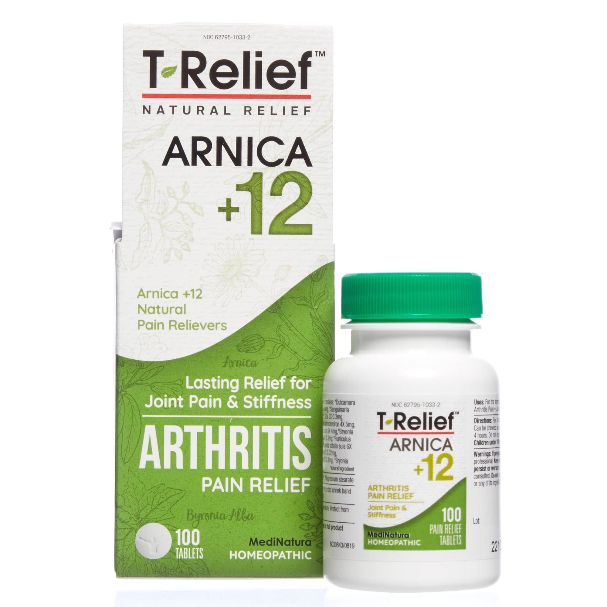 MediNatura Whole Body + Joints Bundle T-Relief Arnica +12 Natural Arthritis Pain Tablets 100ct + T-Relief Arnica +12 Natural Pain Relieving Tablets 100ct MediNaturaAu supplements