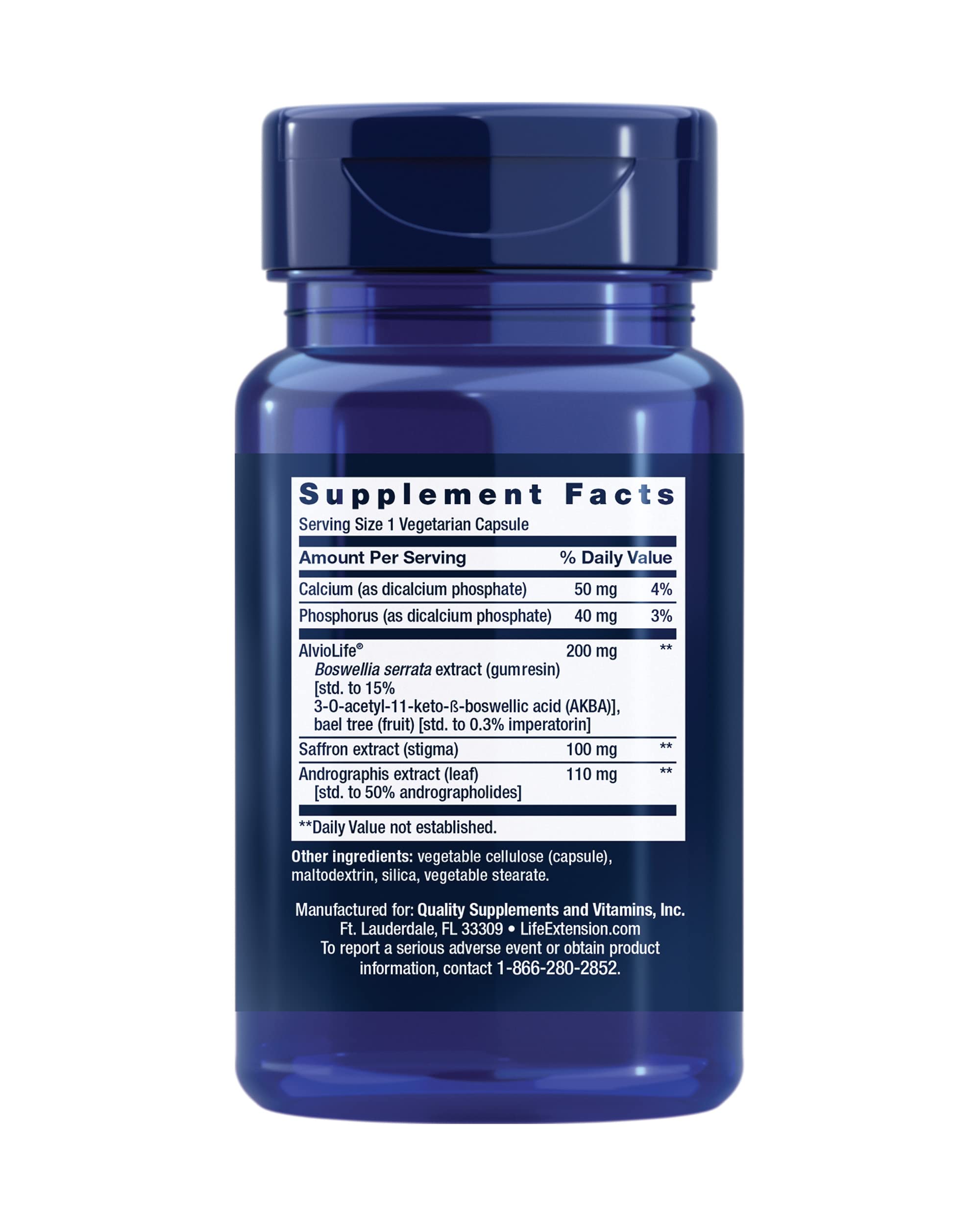 Life Extension Healthy Lungs, Respiratory Supplement, Lung Protection, Boswellia Serrata, Saffron Extract, Once-Daily, Gluten Free, Non-GMO, Vegetarian, 30 Capsules Life ExtensionAu supplements