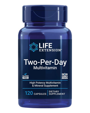 Life Extension Two-Per-Day Multivitamin, Vitamins B, C, D, zinc, Packed with Over 25 Vitamins, Minerals & extracts, Two-Month Supply Life ExtensionAu supplements
