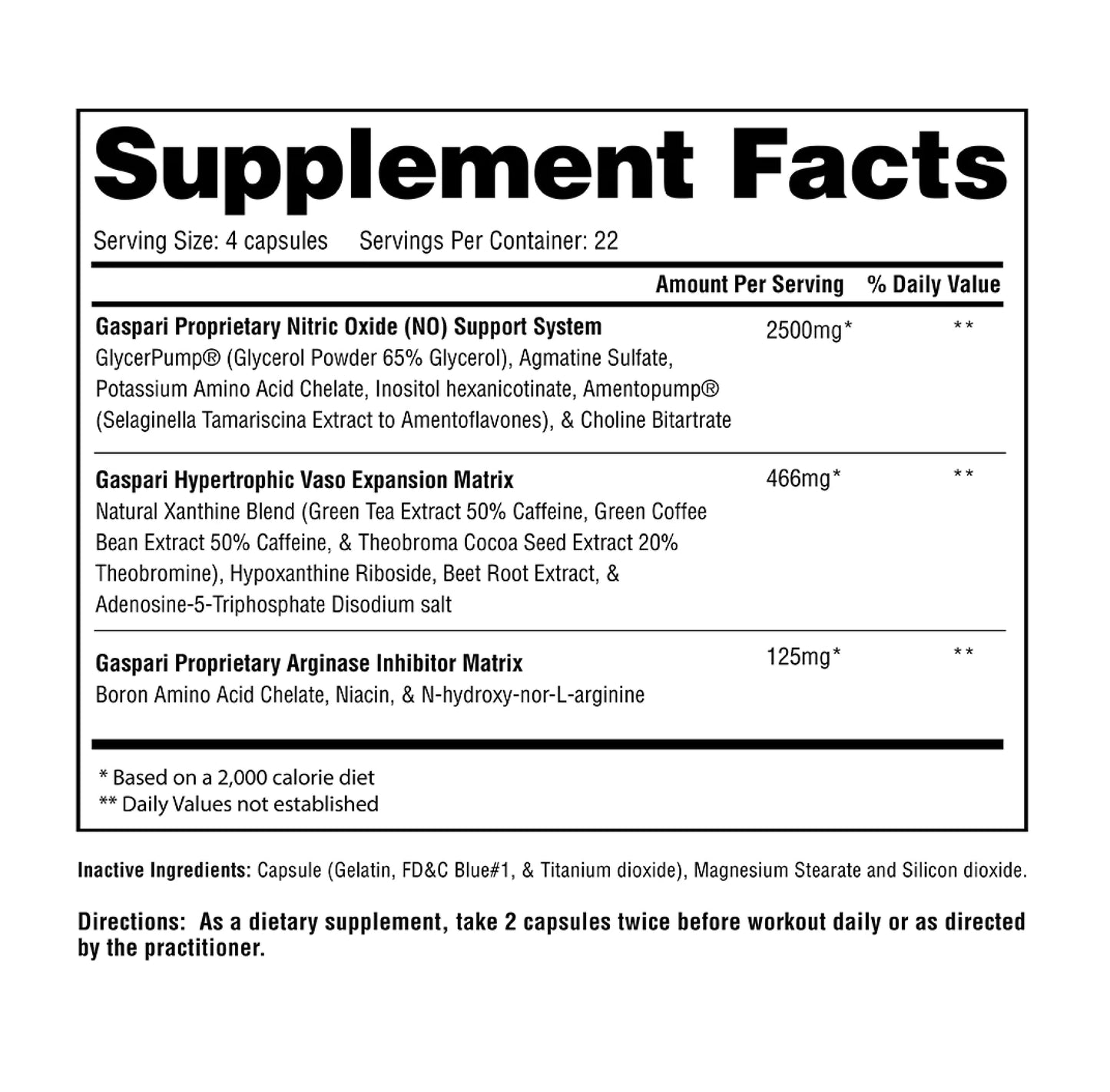 Gaspari Nutrition PlasmaJet, Legendary N.O. Nitric Oxide Maximizer, Increased Lean Mass Gaspari NutritionUS supplements