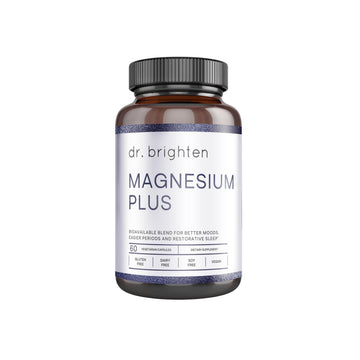 Dr. Brighten Magnesium Plus (as Magnesium Bi-glyncinate) - Beneficial in Maintaining a Healthy Mood, Sleep, Hormone Balance and Reducing Symptoms of PMS and Menstrual Cramps Dr. BrightenAu supplements