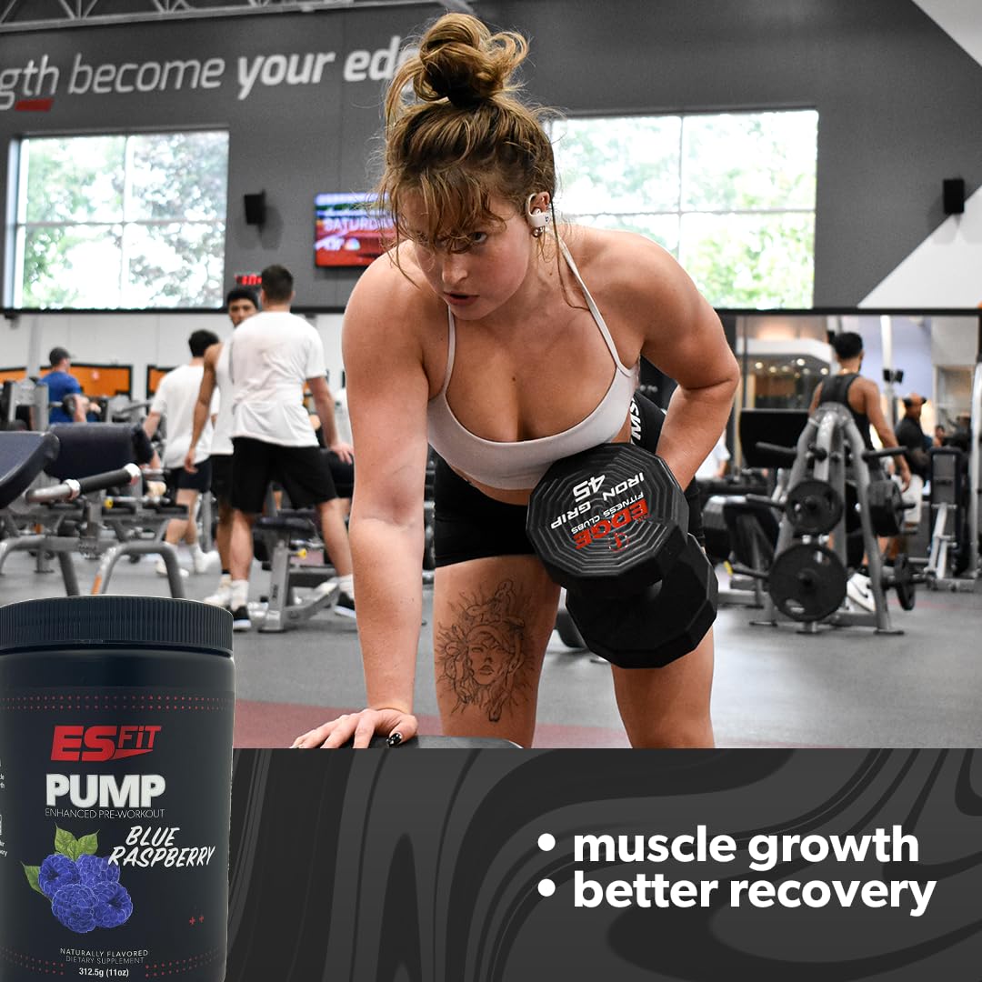 ES FiT Pump Pre-Workout | 14.8oz - 30 Servings | Pre-Workout Supplement | Increase ES FiTAu supplements