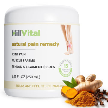 HillVital Joint and Muscle Support – Sore Muscle Relief, Comfort Balm for Aching Joints, Neck, Hands, Feet, Back, Non Greasy Body Rub Sore Muscles Cream, Strong Topical Mixture for Pain Complaints Hill Vital Natural SolutionsAu supplements