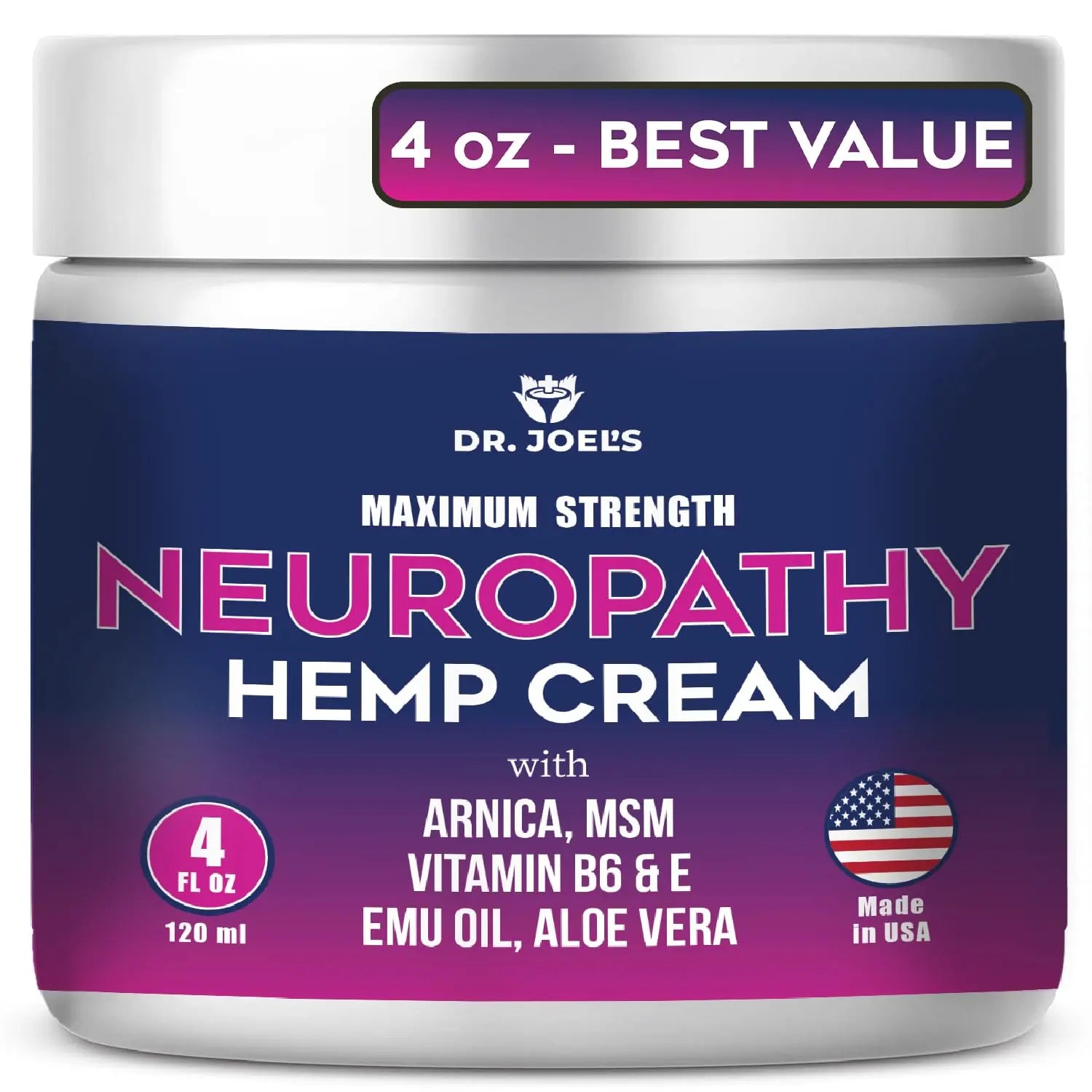 Dr. JOEL'S Neuropathy Nerve Relief Cream - Organic Neuropathy Support Cream for Feet, Hands, Legs and Toes - 4 OZ Value Pack- Made in USA Dr. JOEL'SAu supplements