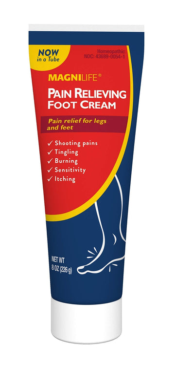 MagniLife Pain Relieving Foot Cream, 8 oz Tube, Soothing Relief for Soreness, Pain, Burning, Tingling, Itching or Sensitivity in Feet & Legs, Moisturizing & Hydrating Foot Cream, No Petroleum MagniLifeAu supplements