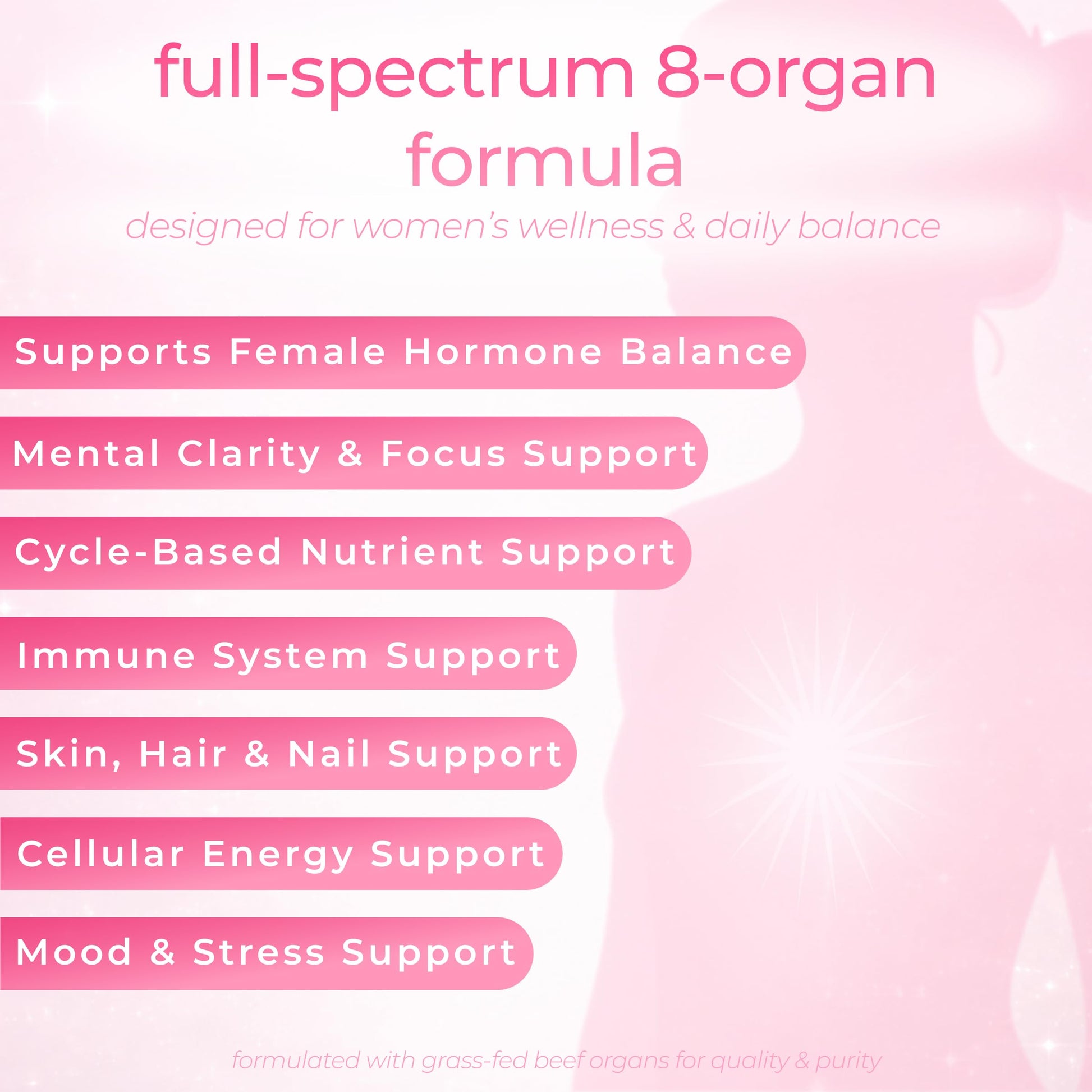 Beef Organ Supplement for Women – Grass-Fed Beef Liver, Ovary, Uterus & Organ Complex for Hormone Balance, Energy & PMS Support – Pasture-Raised + Vitamin C – 180 Capsules | Glow Girl | Zakrama ZakramaAu supplements