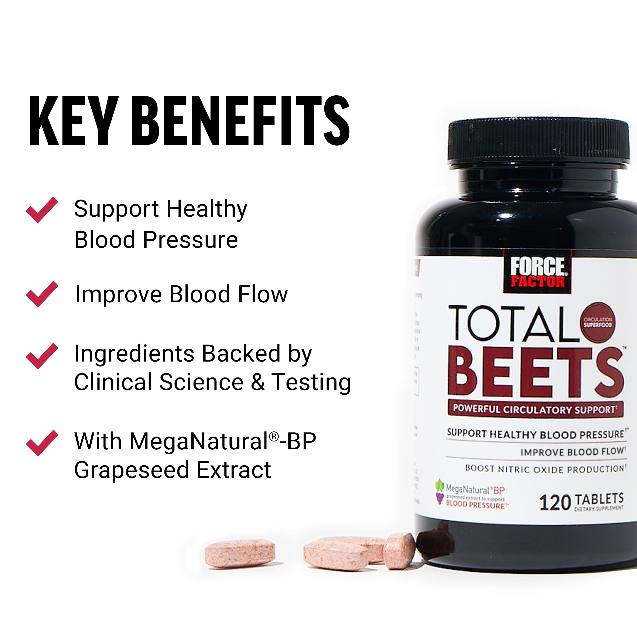 Force Factor Blood Pressure Support with Nitrates, Grapeseed - Boosts Nitric Oxide Force FactorAu supplements