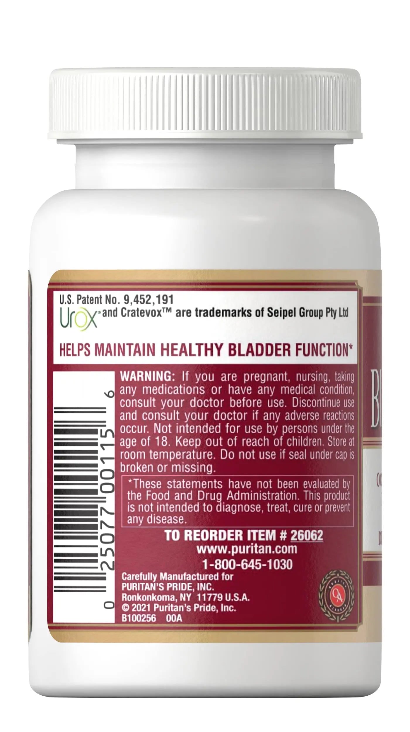Puritan's Pride Bladder Assist Puritan's PrideAu supplements
